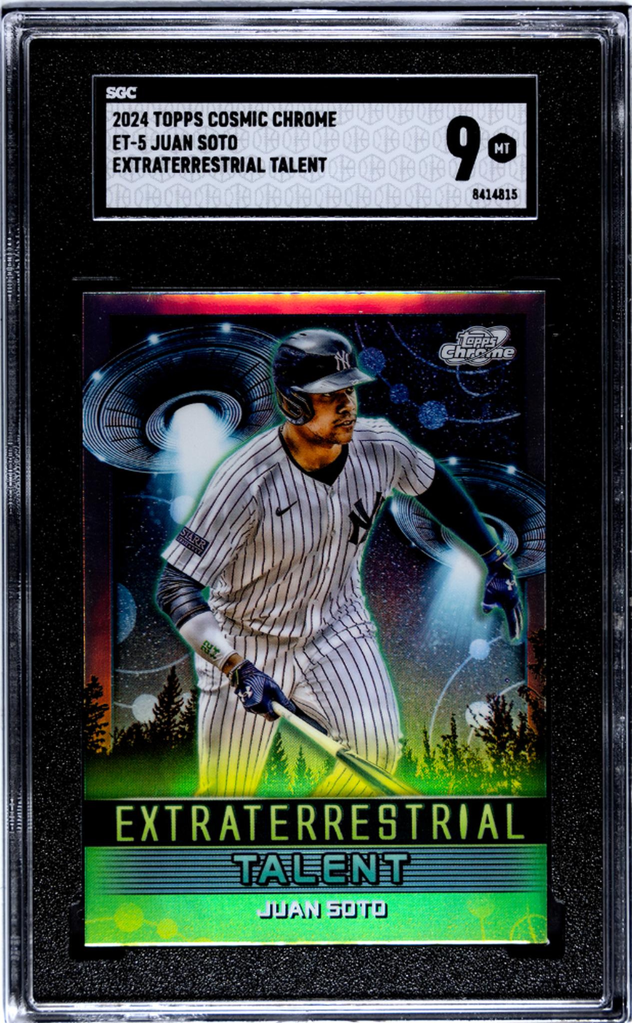 2024 Topps Cosmic Chrome Extraterrestrial Talent Juan Soto #ET-5 SGC 9