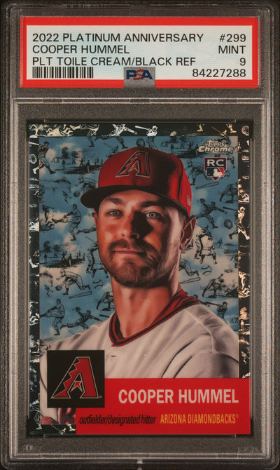2022 Topps Chrome Platinum Anniversary Cooper Hummel #299 /10 PSA 9