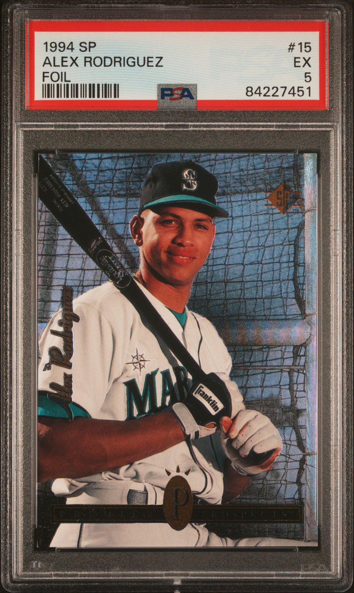 1994 Upper Deck SP Foil Alex Rodriguez #15 RC PSA 5