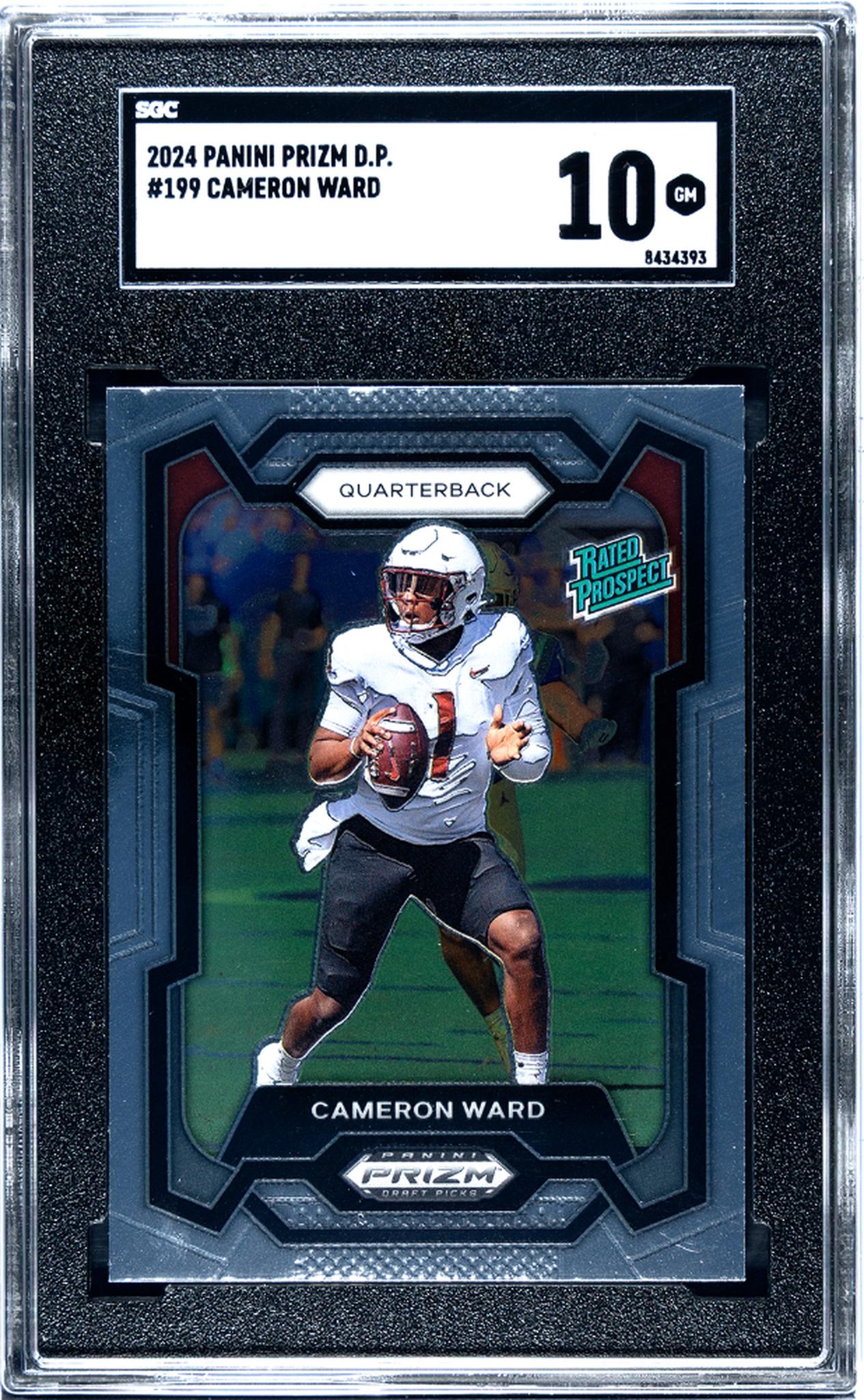 2024 Prizm #199 Cameron Ward Rated Prospect SGC 10