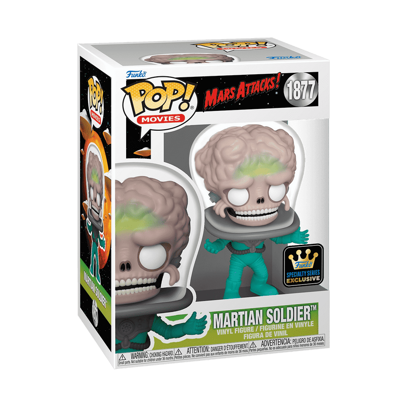 Funko Pop! Movies: Mars Attacks! - Martian Soldier (Glow)