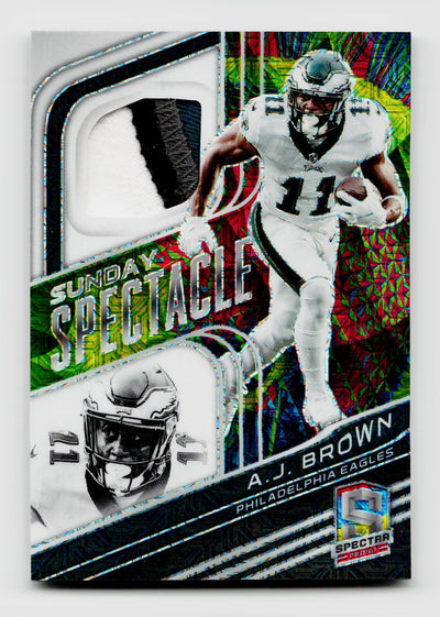 2022 Panini Spectra A.J. Brown #SS-AJB Sunday Spectacle Meta Patch SSP /25