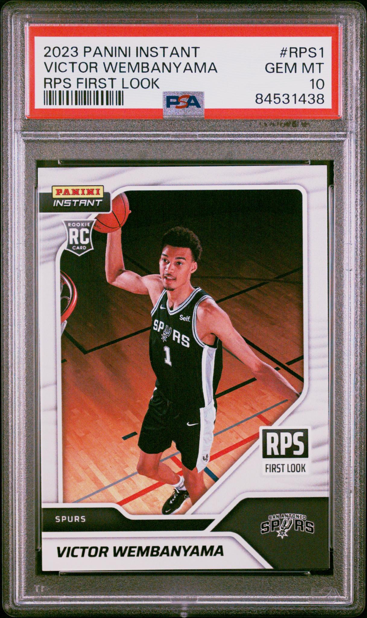 2023 Panini Instant RPS First Look Victor Wembanyama #RPS1 RC PSA 10