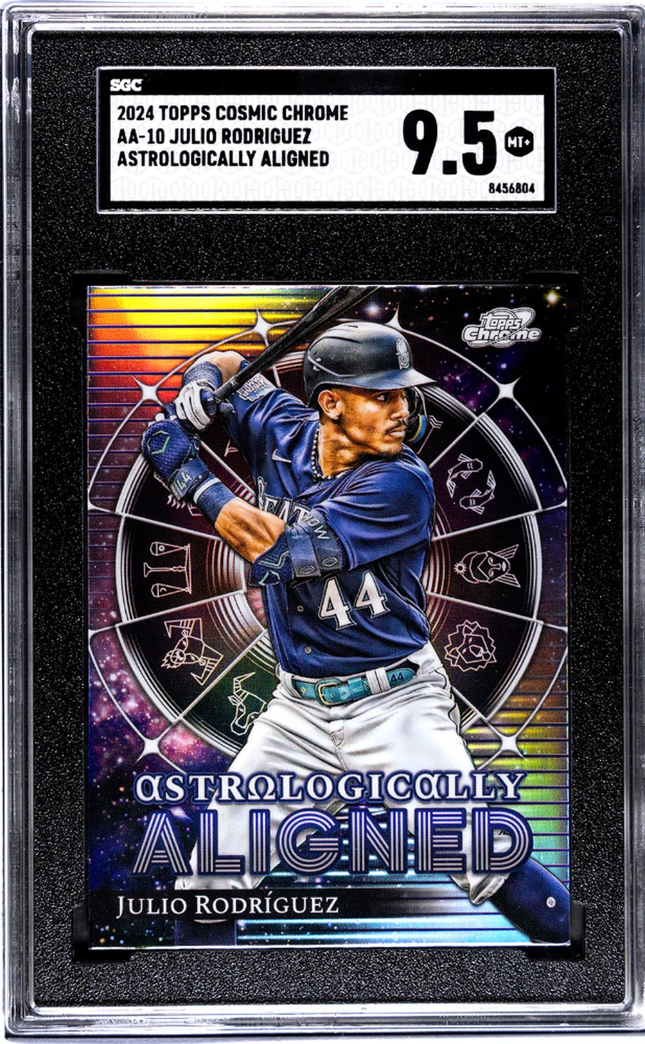 2024 Topps Cosmic Chrome Astrologically Aligned Julio Rodriguez #AA-10 SGC 9.5