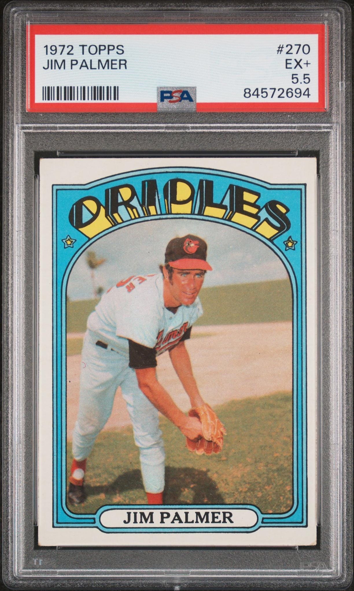 1972 Topps #270 Jim Palmer PSA 5