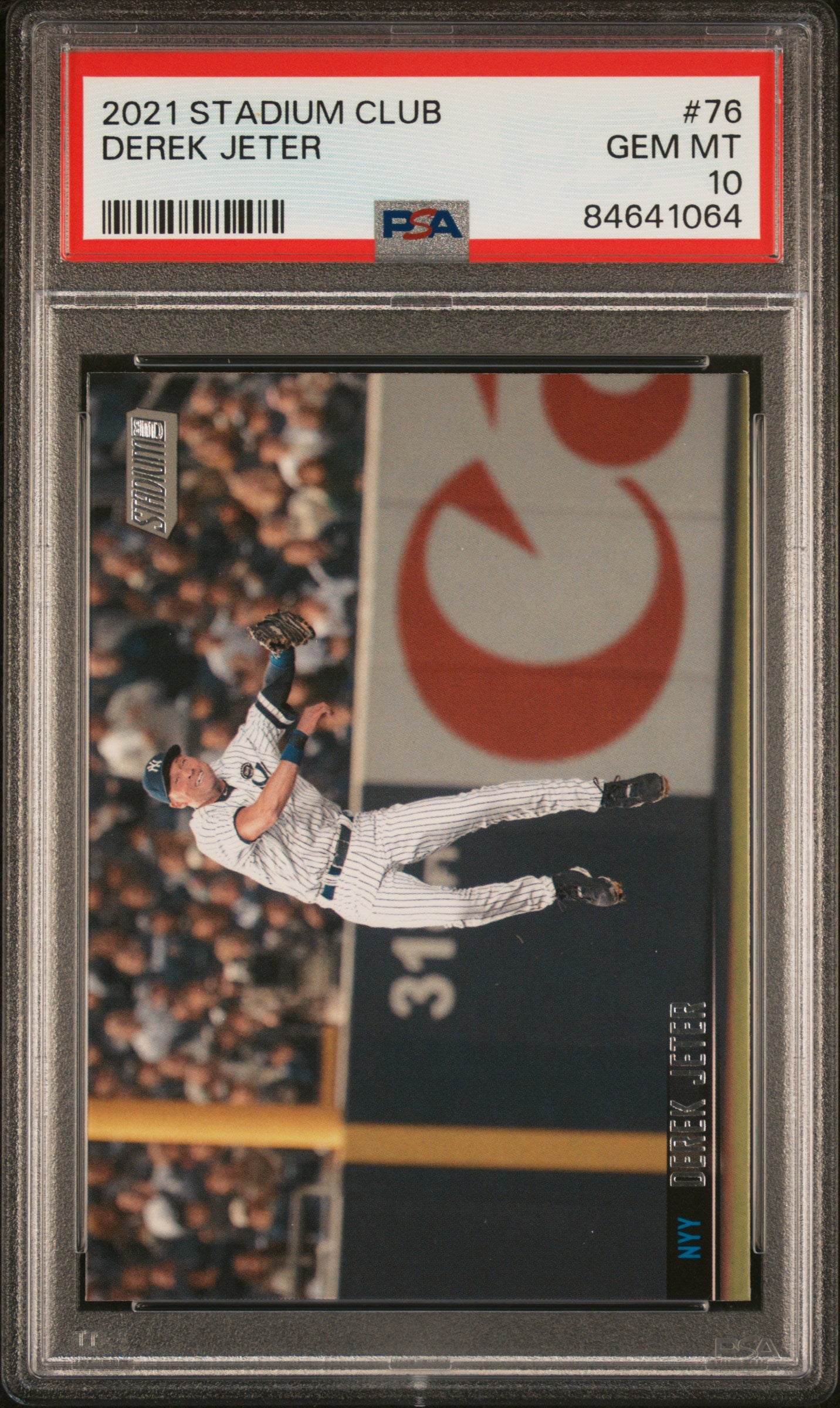 2021 Topps Stadium Club Derek Jeter #76 PSA 10