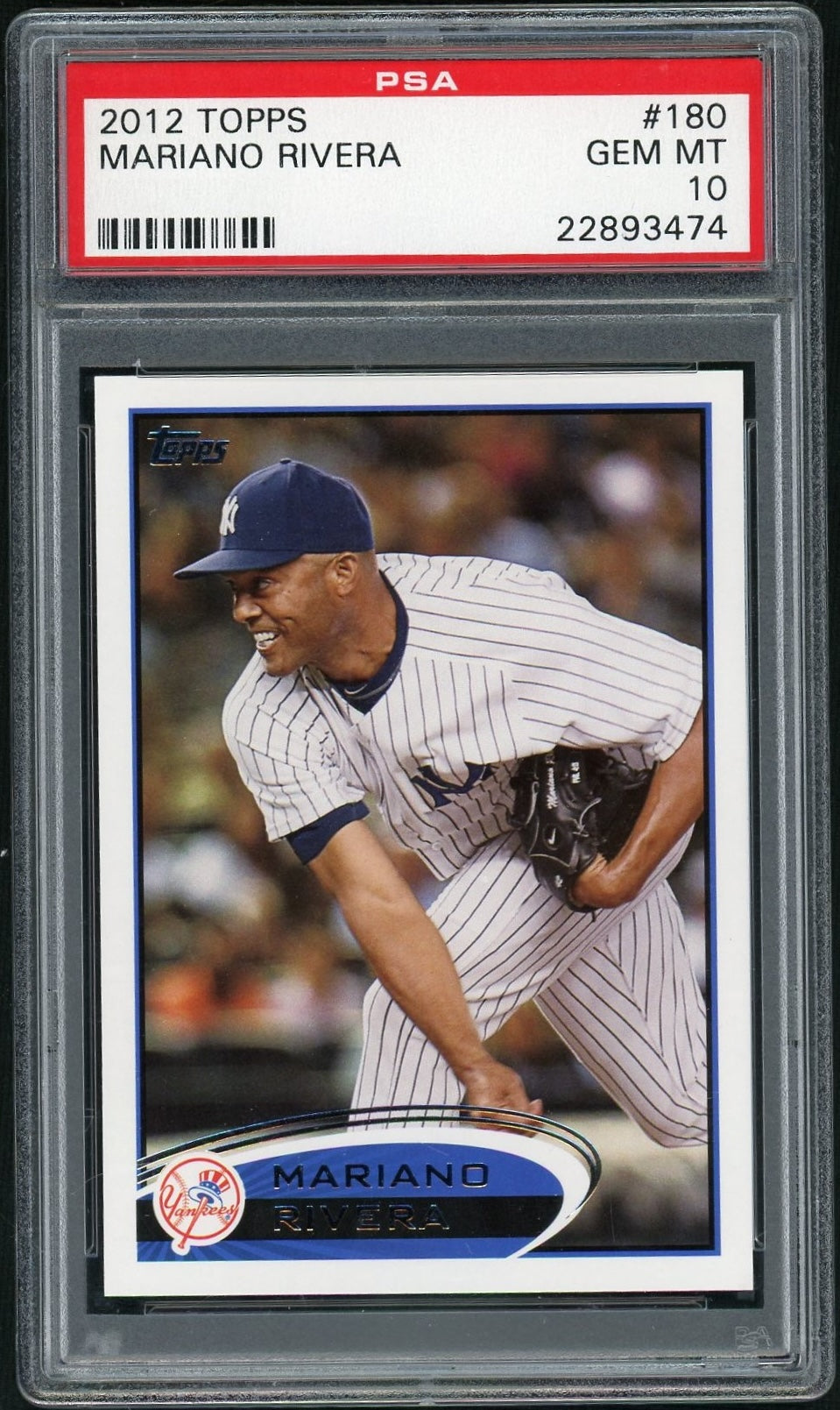 2012 Topps Mariano Rivera #180 PSA 10