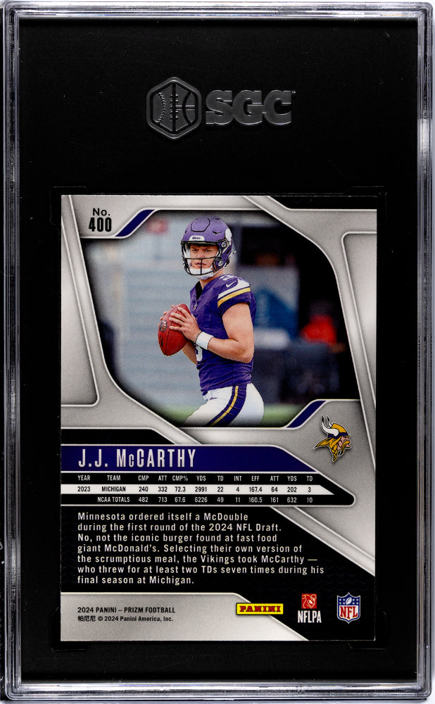 2024 Prizm #400 JJ McCarthy SGC 9.5
