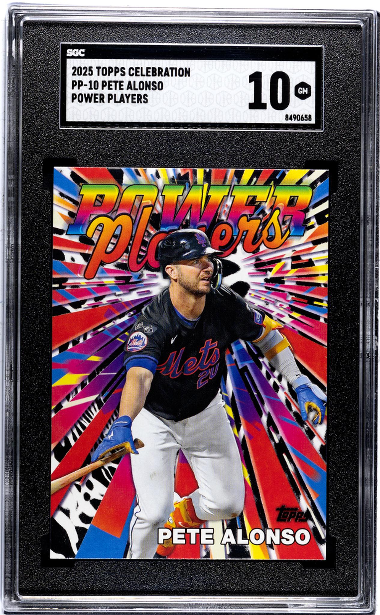 2025 Topps Celebration #PP-10 Pete Alonso Power Players SGC 10
