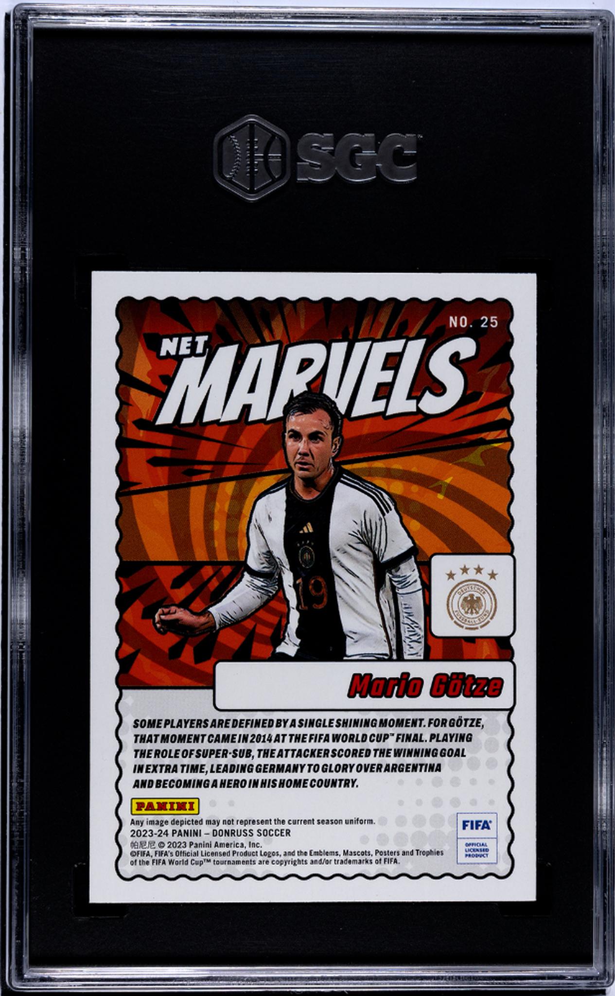 2023 Donruss #25 Mario Götze Net Marvels SGC 7