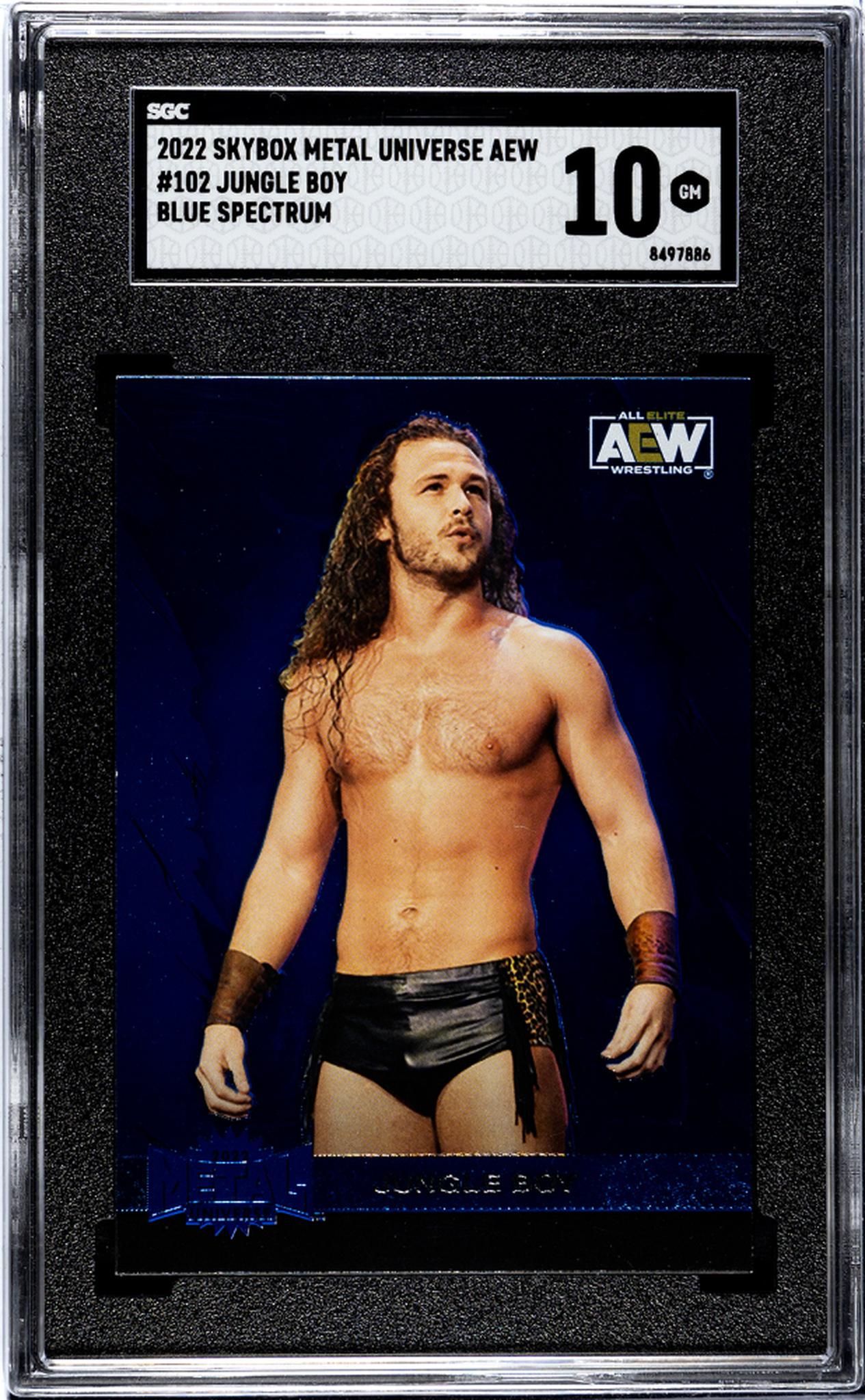 2022 Skybox Metal Universe Aew #102 Jungle Boy Blue Spectrum SGC 10