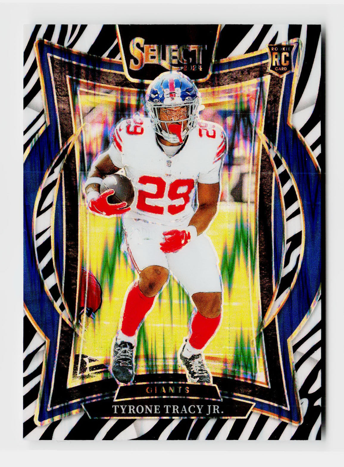 2024 Panini Select Tyrone Tracy Jr. Zebra SSP #61 Rookie RC Concourse