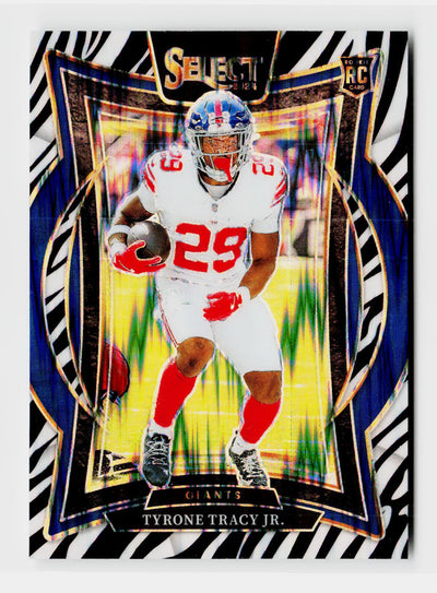 2024 Panini Select Tyrone Tracy Jr. Zebra SSP #61 Rookie RC Concourse
