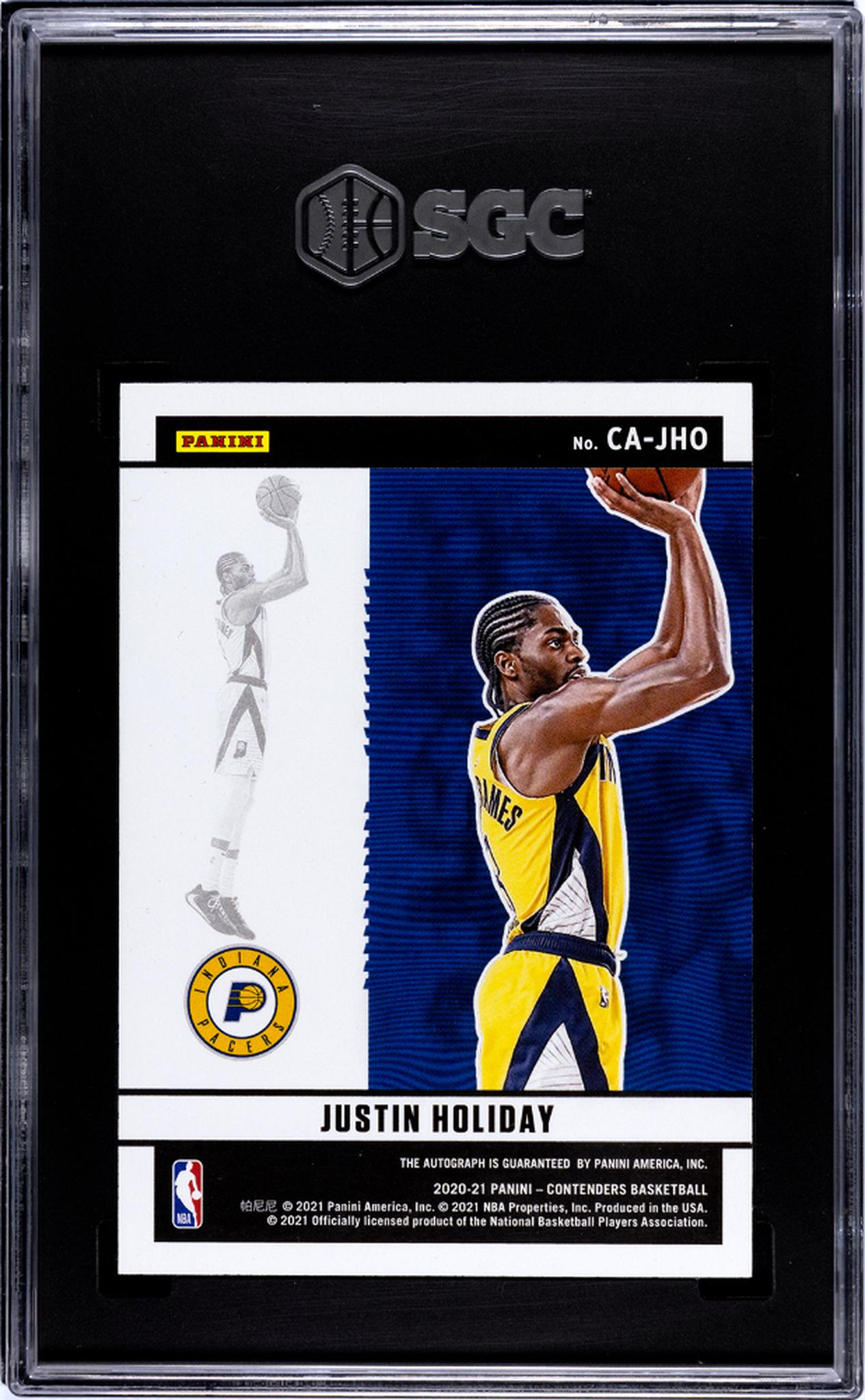 2020 Panini Contenders Justin Holiday #CA-JHO /149 Auto SGC 10