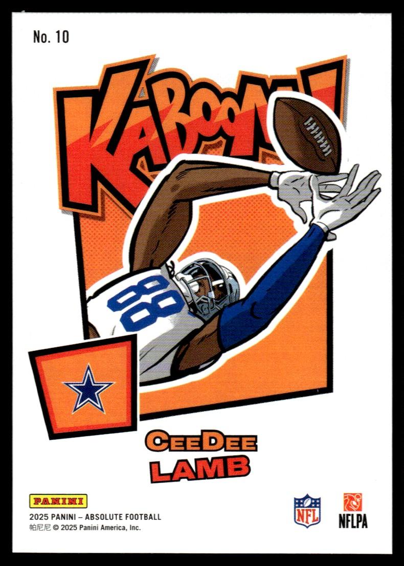 2025 Panini Absolute 10 CeeDee Lamb Kaboom VG Dallas Cowboys