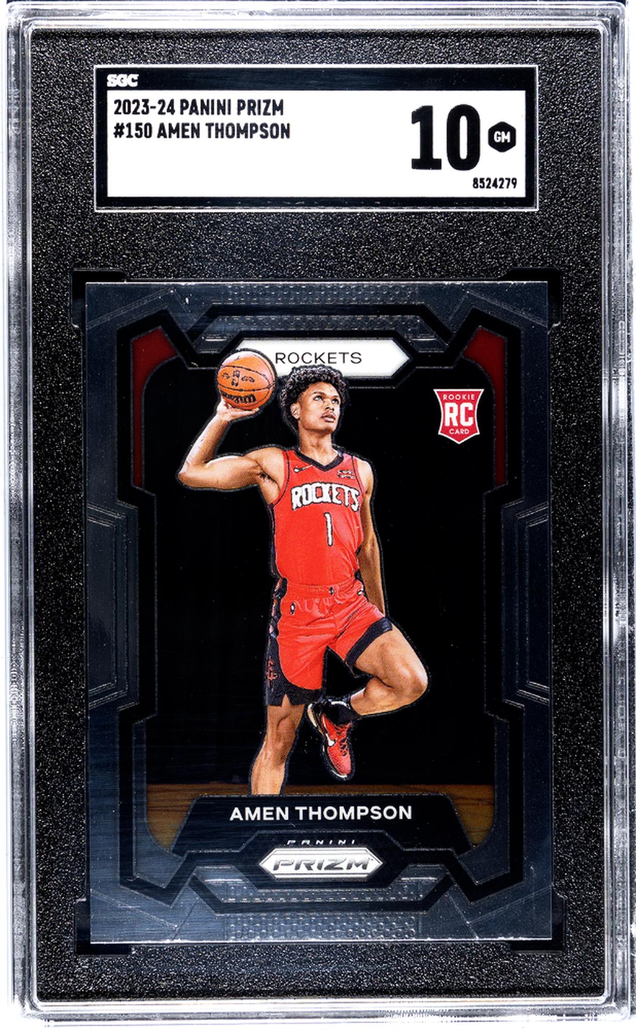 2023-24 Panini Prizm Amen Thompson #150 RC SGC 10