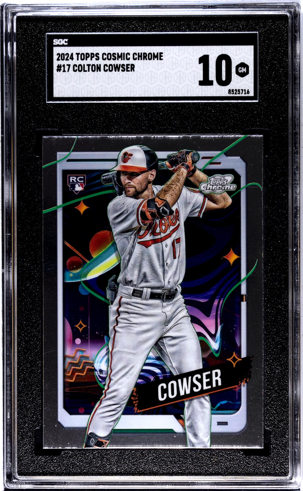 2024 Topps Cosmic Chrome #17 Colton Cowser SGC 10