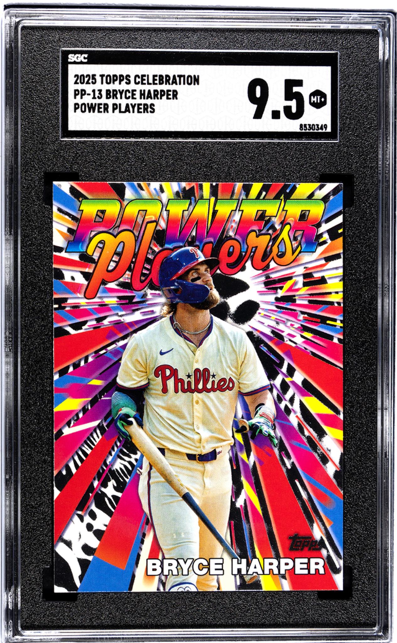 2025 Topps Celebration #PP-13 Bryce Harper Power Players SGC 9.5