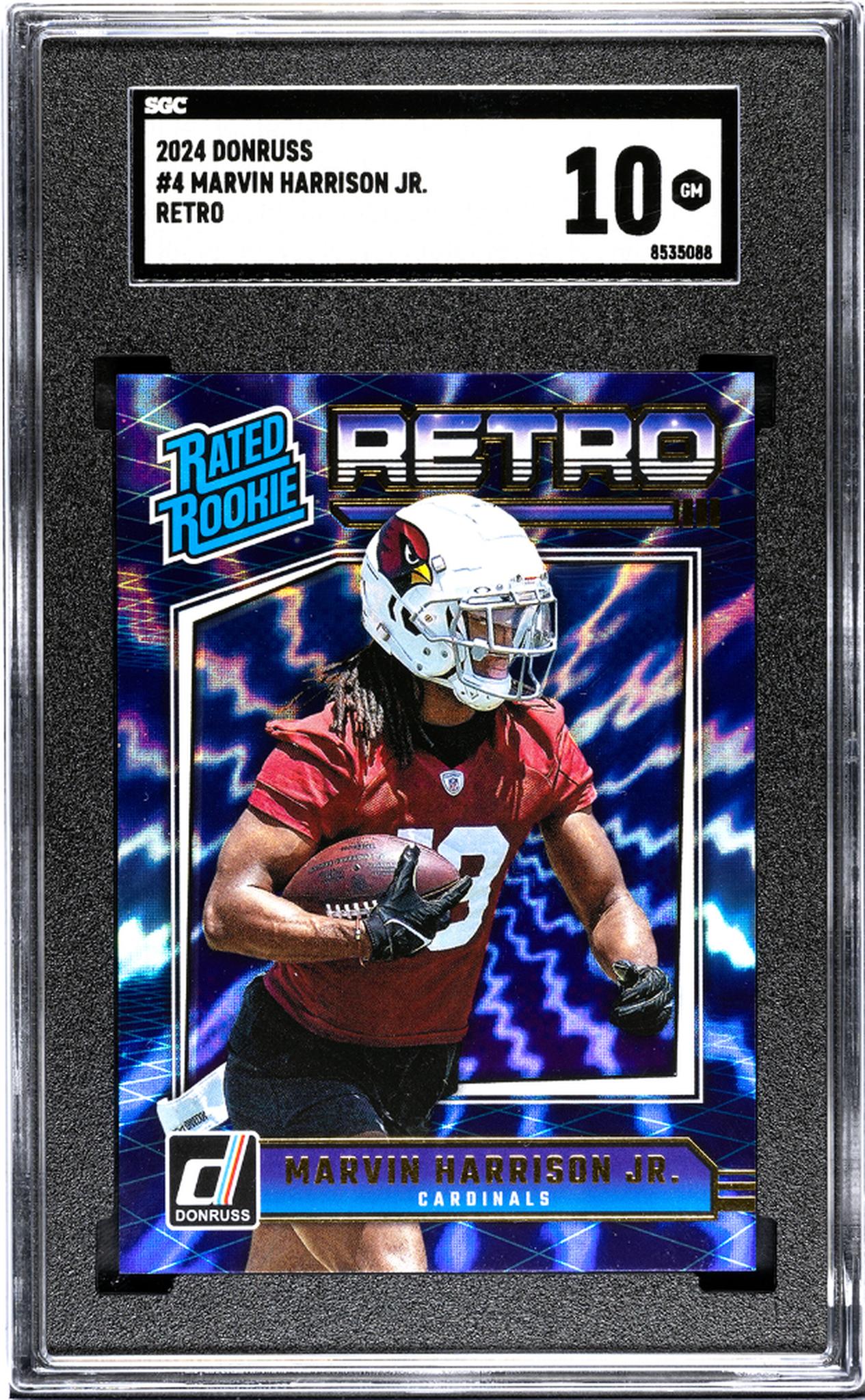 2024 Donruss #4 Marvin Harrison Jr. Retro SGC 10