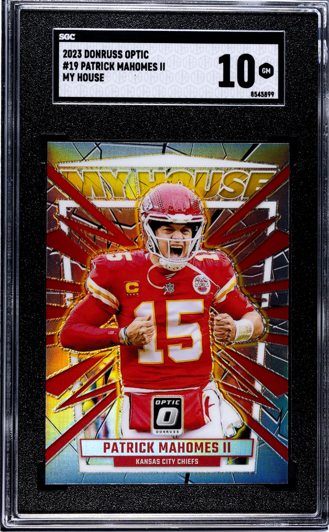 2023 Donruss Optic #19 Patrick Mahomes II My House SGC 10