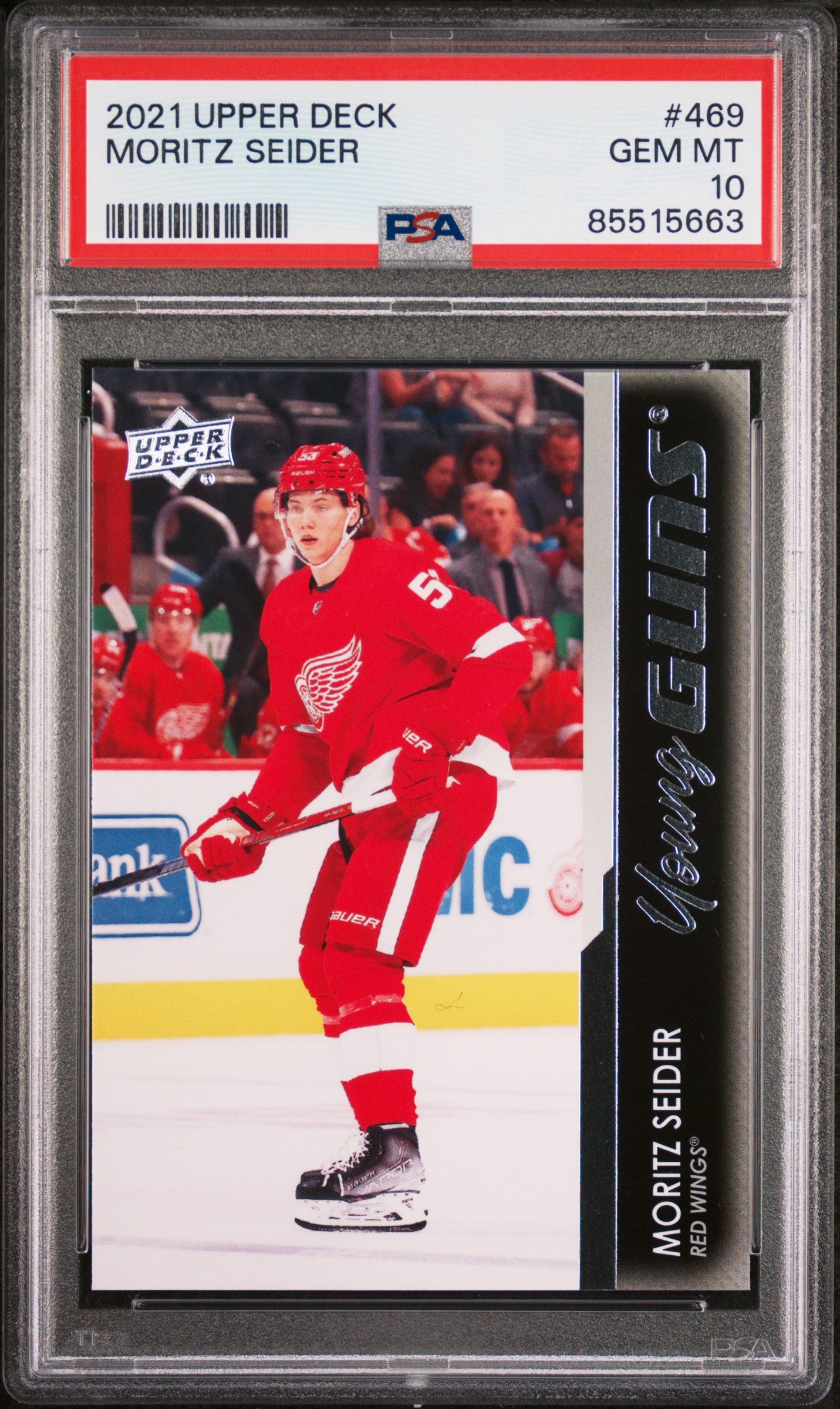 2021 Upper Deck Young Guns Moritz Seider #469 PSA 10
