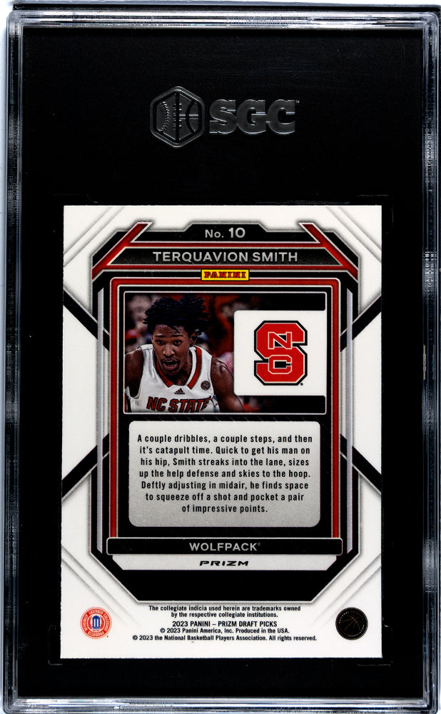 2023 Panini Prizm DP Hyper Prizm Terquavion Smith #10 RC SGC 9