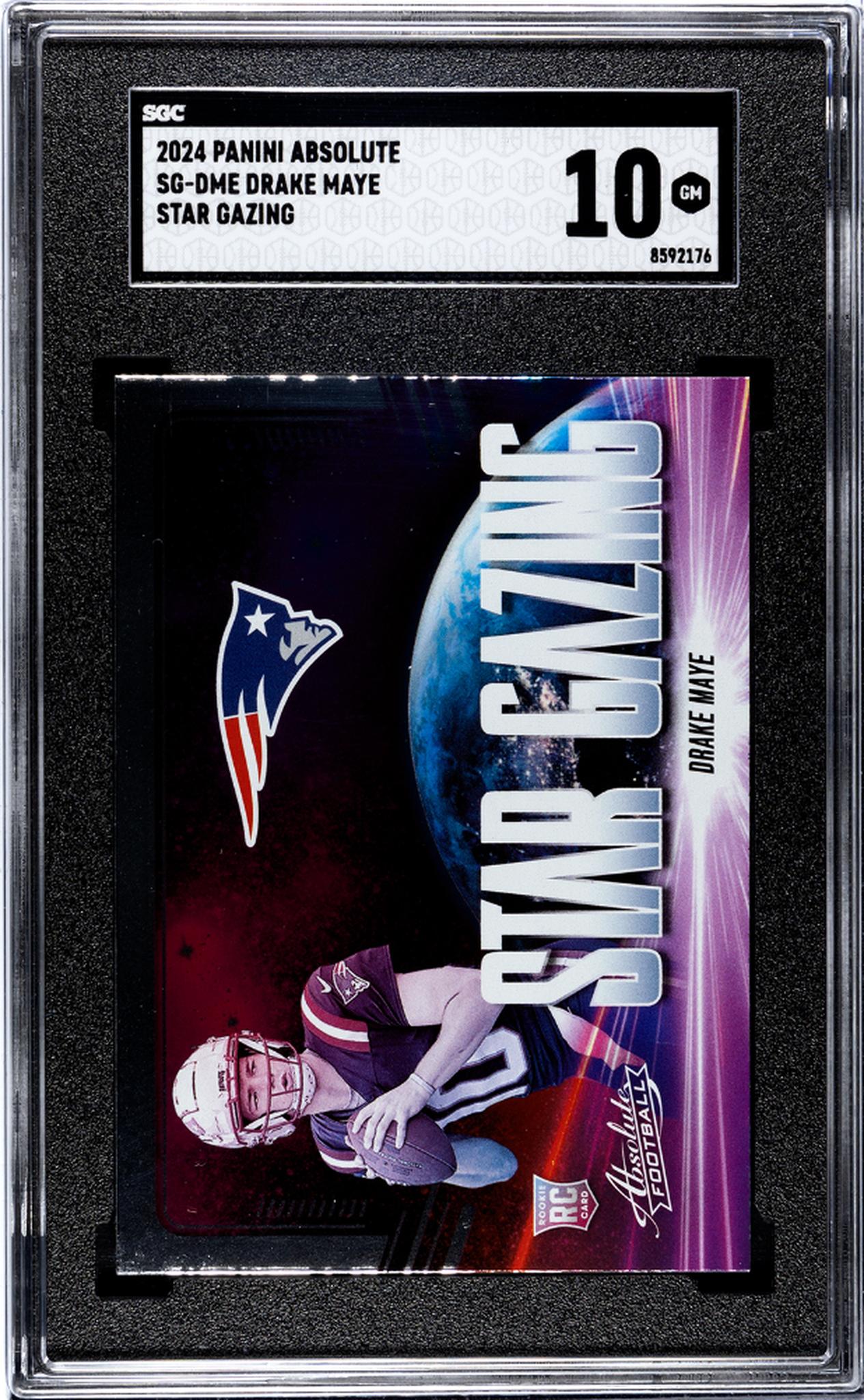 2024 Panini Absolute Star Gazing Drake Maye #SG-DME RC SGC 10