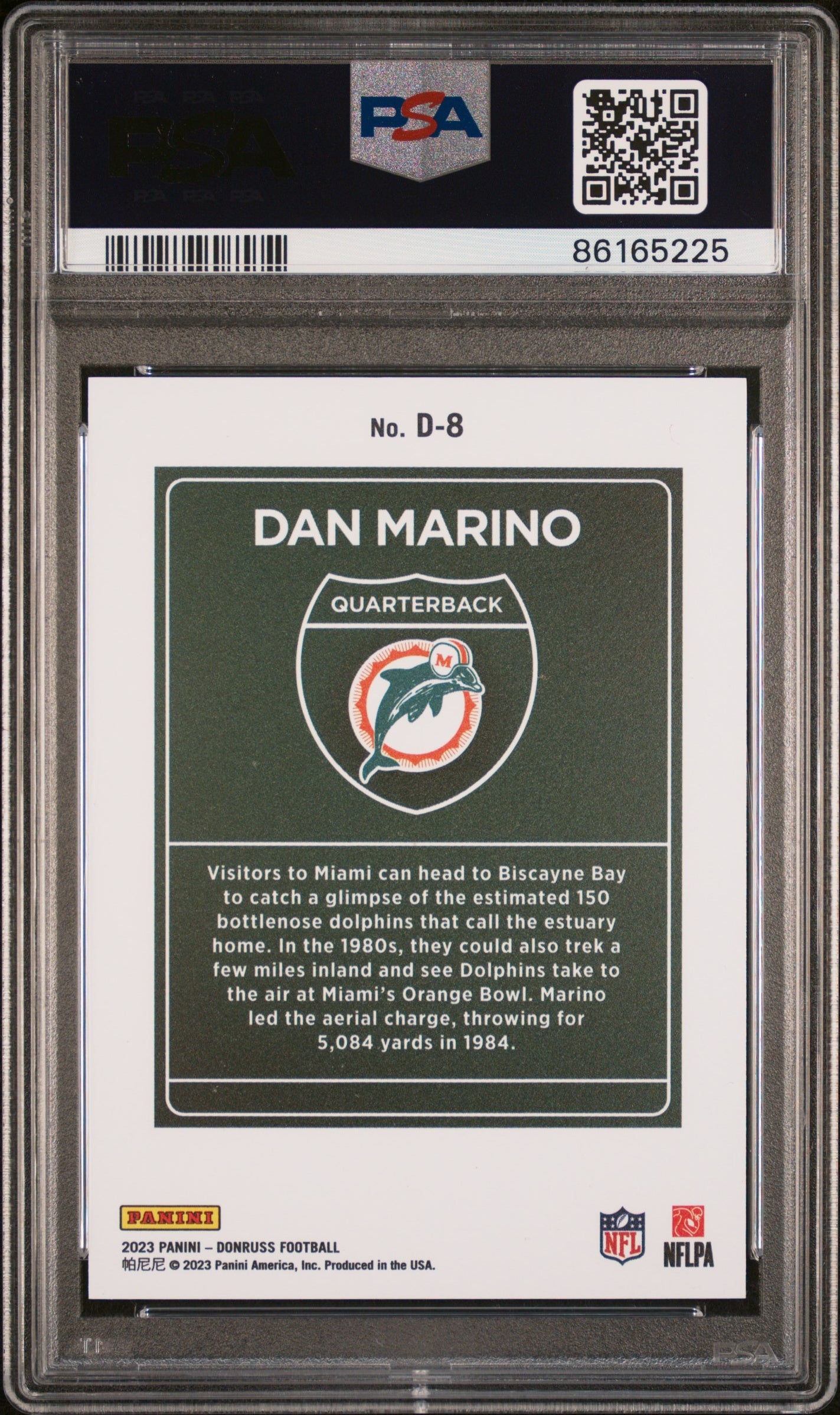 2023 Donruss #8 Dan Marino Downtown PSA 10