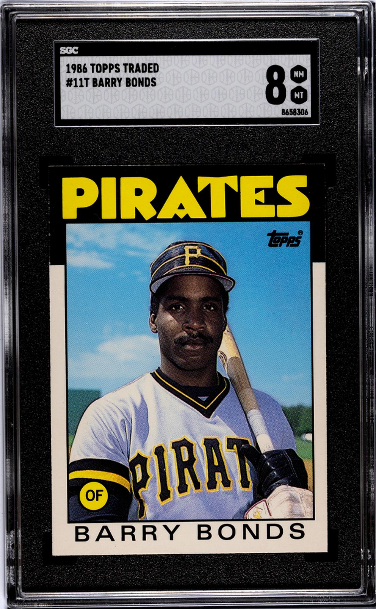 1986 Topps Traded Barry Bonds #11T SGC 8