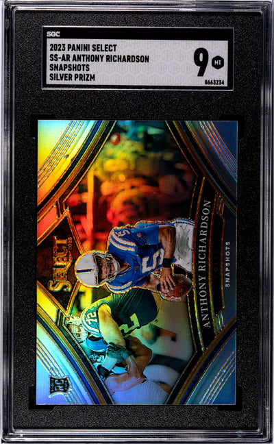 2023 Panini Select Anthony Richardson #SS-AR Snapshots Silver Prizm SGC 9