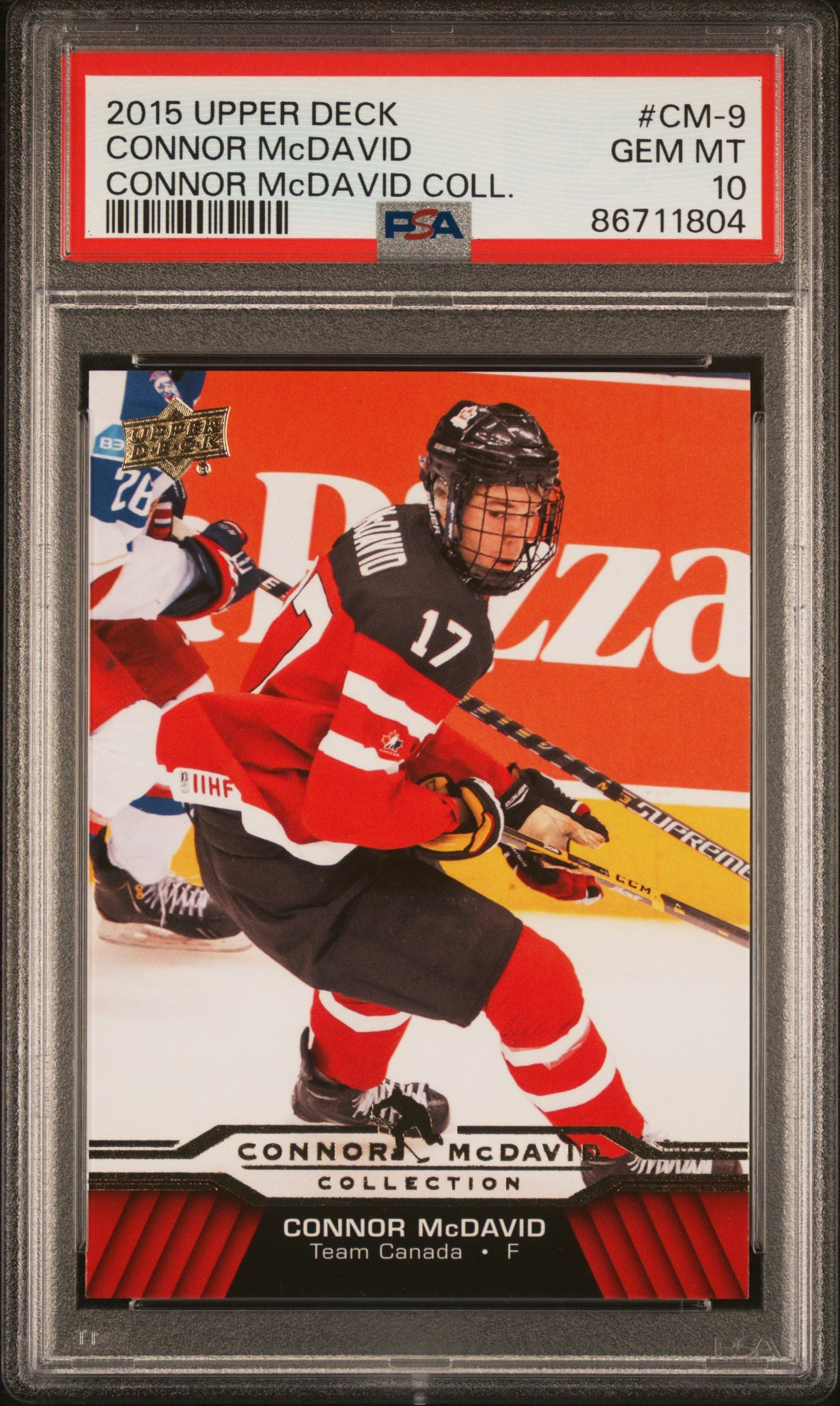 2015 Upper Deck Connor Mcdavid Collection Connor Mcdavid #9 PSA 10
