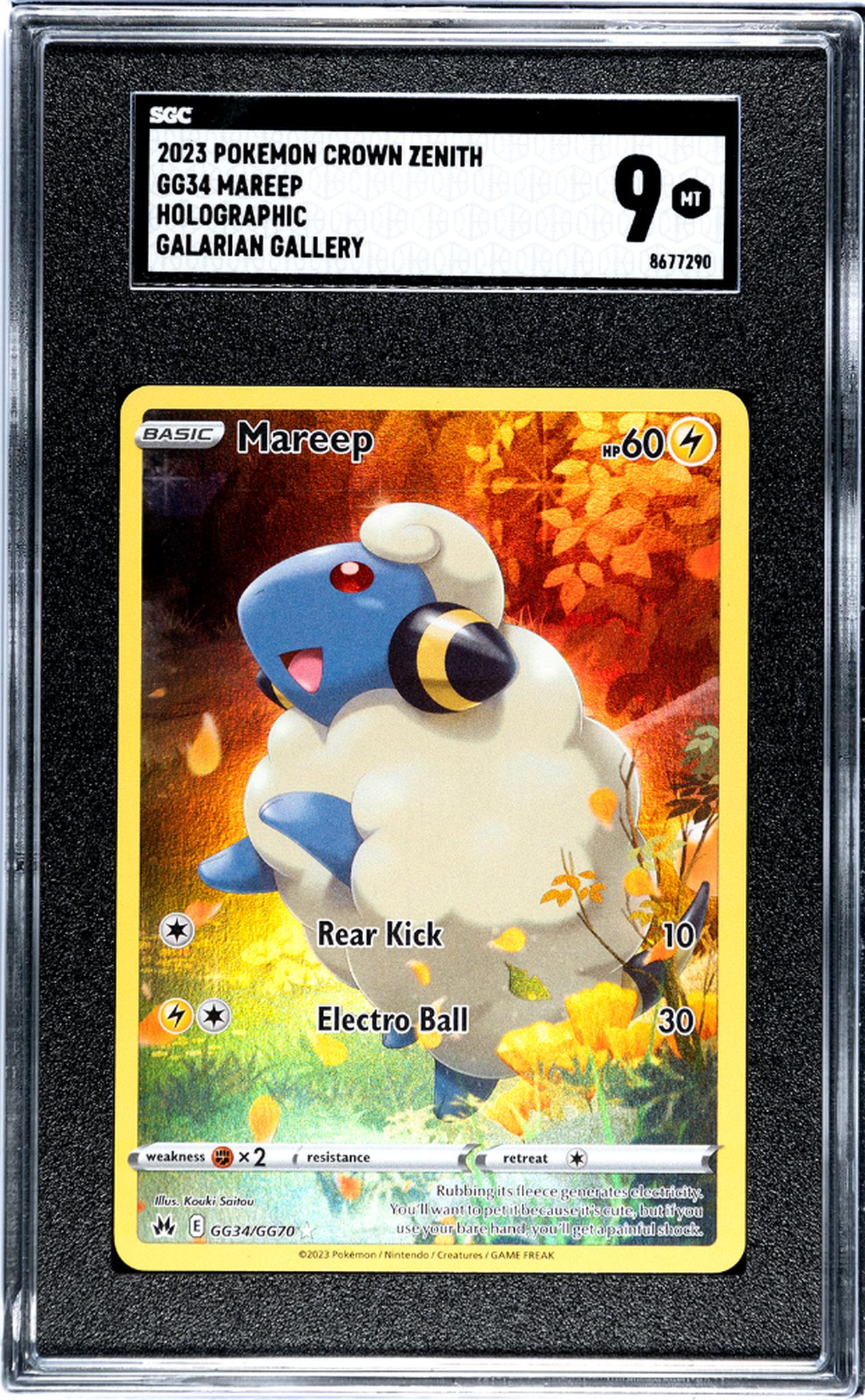 2023 Crown Zenith #GG34 Mareep Galarian Gallery SGC 9