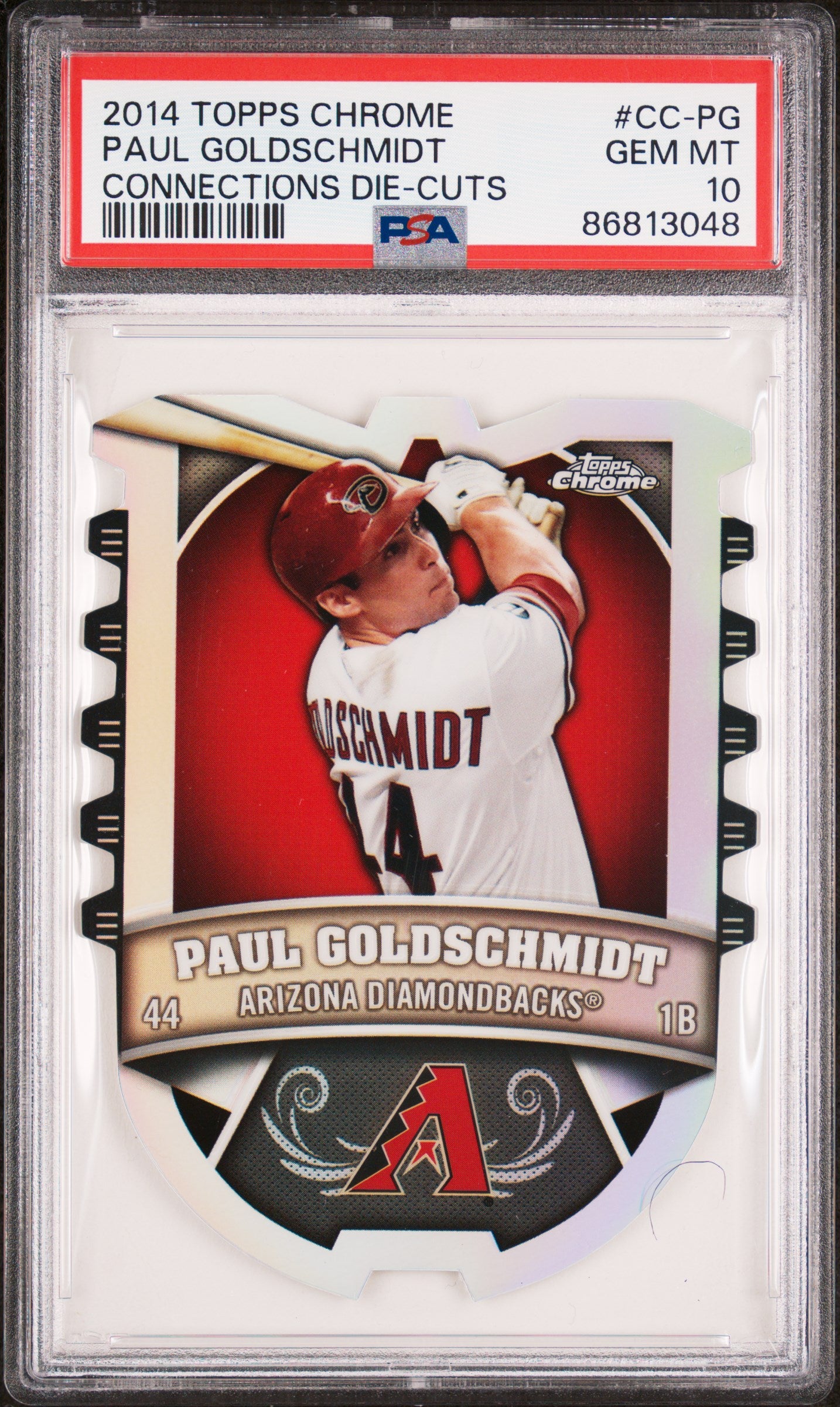 2014 Topps Chrome Connections Die-Cuts Paul Goldschmidt #CC-PG PSA 10