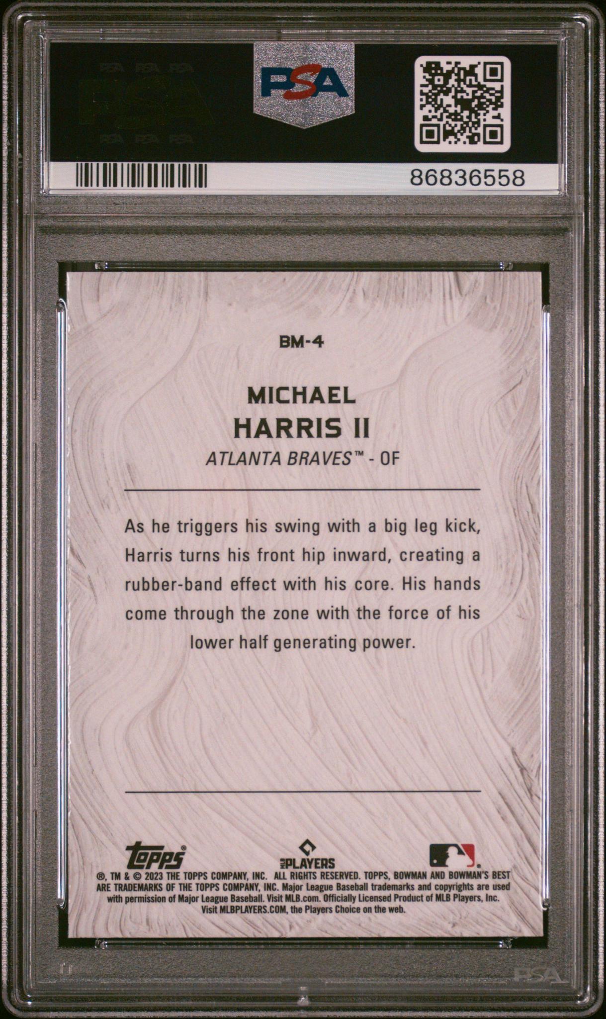 2023 Bowman's Best #BM4 Michael Harris II Bowman Masterpieces PSA 10