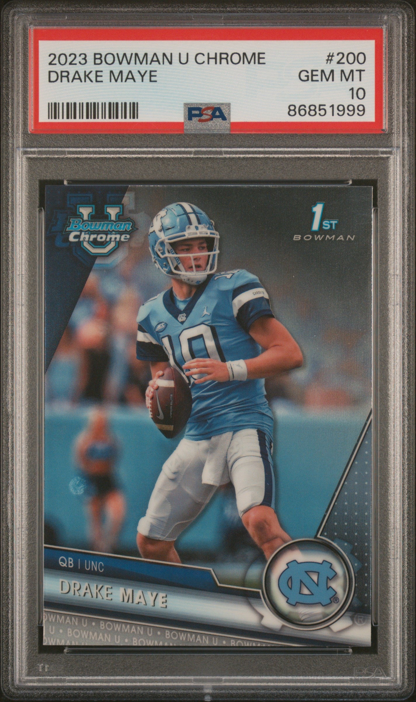 2023 Bowman U Chrome Drake Maye #200 1st Bowman PSA 10