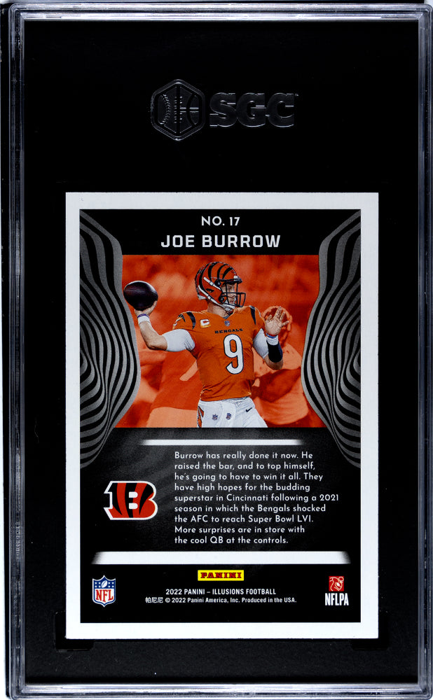 2022 Panini Illusions #17 Joe Burrow Retail SGC 8