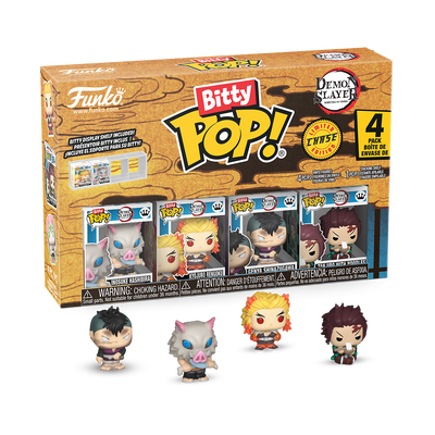 Funko Bitty Pop!: Demon Slayer - Inosuke 4-Pack Series 3