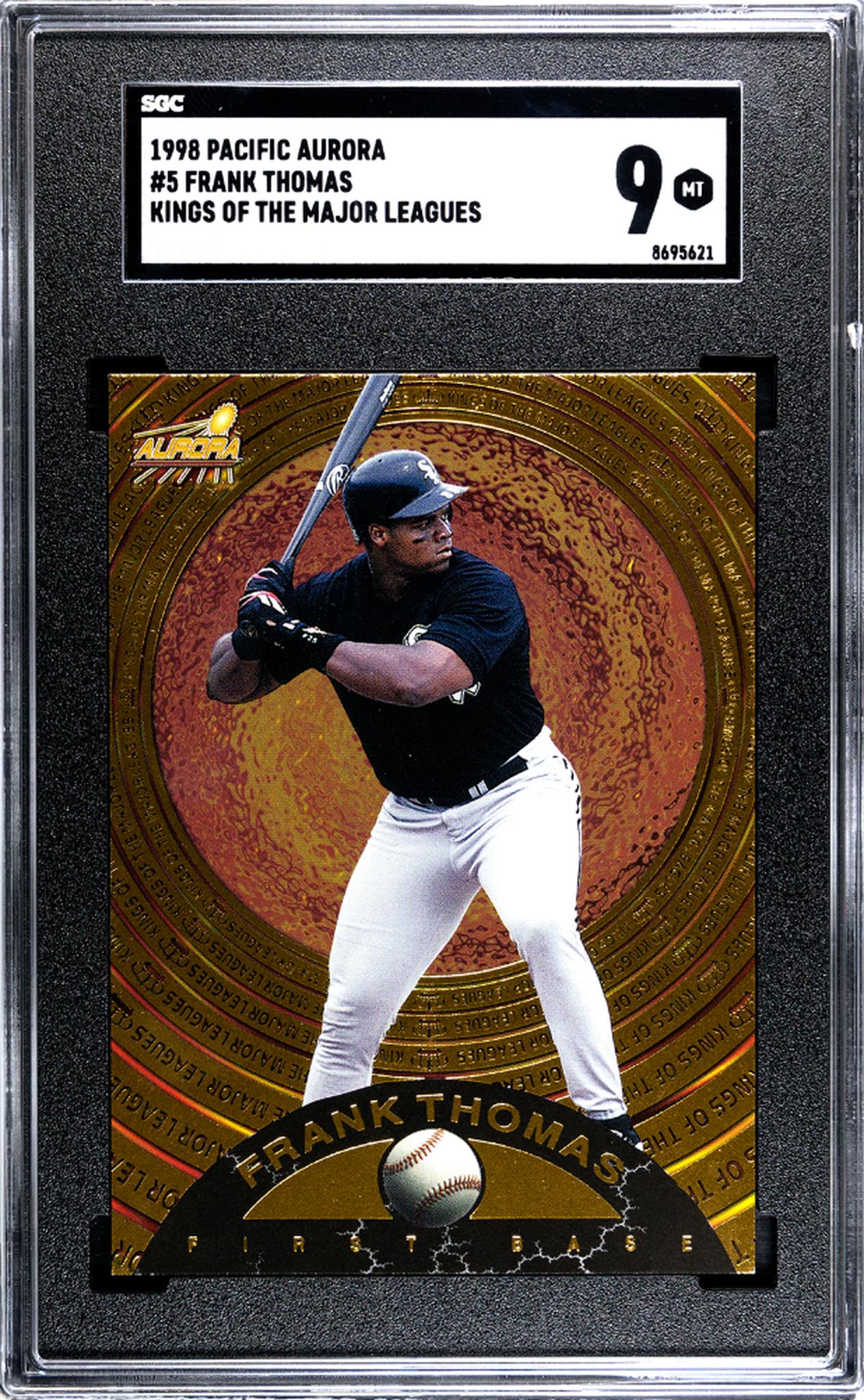 1998 Pacific Aurora Kings of the Major Leagues Frank Thomas #5 SGC 9