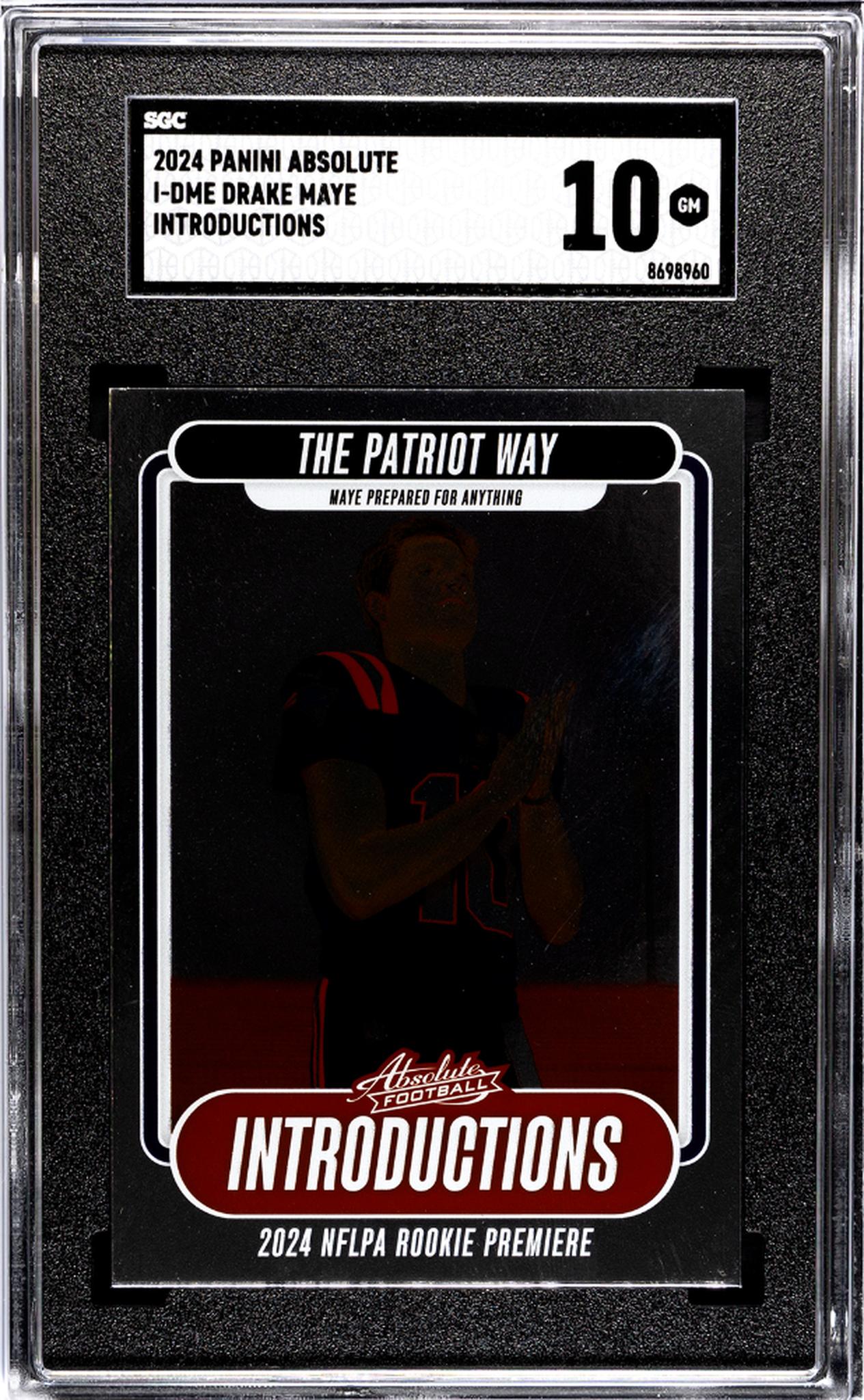 2024 Panini Absolute #I-DME Drake Maye Introductions SGC 10