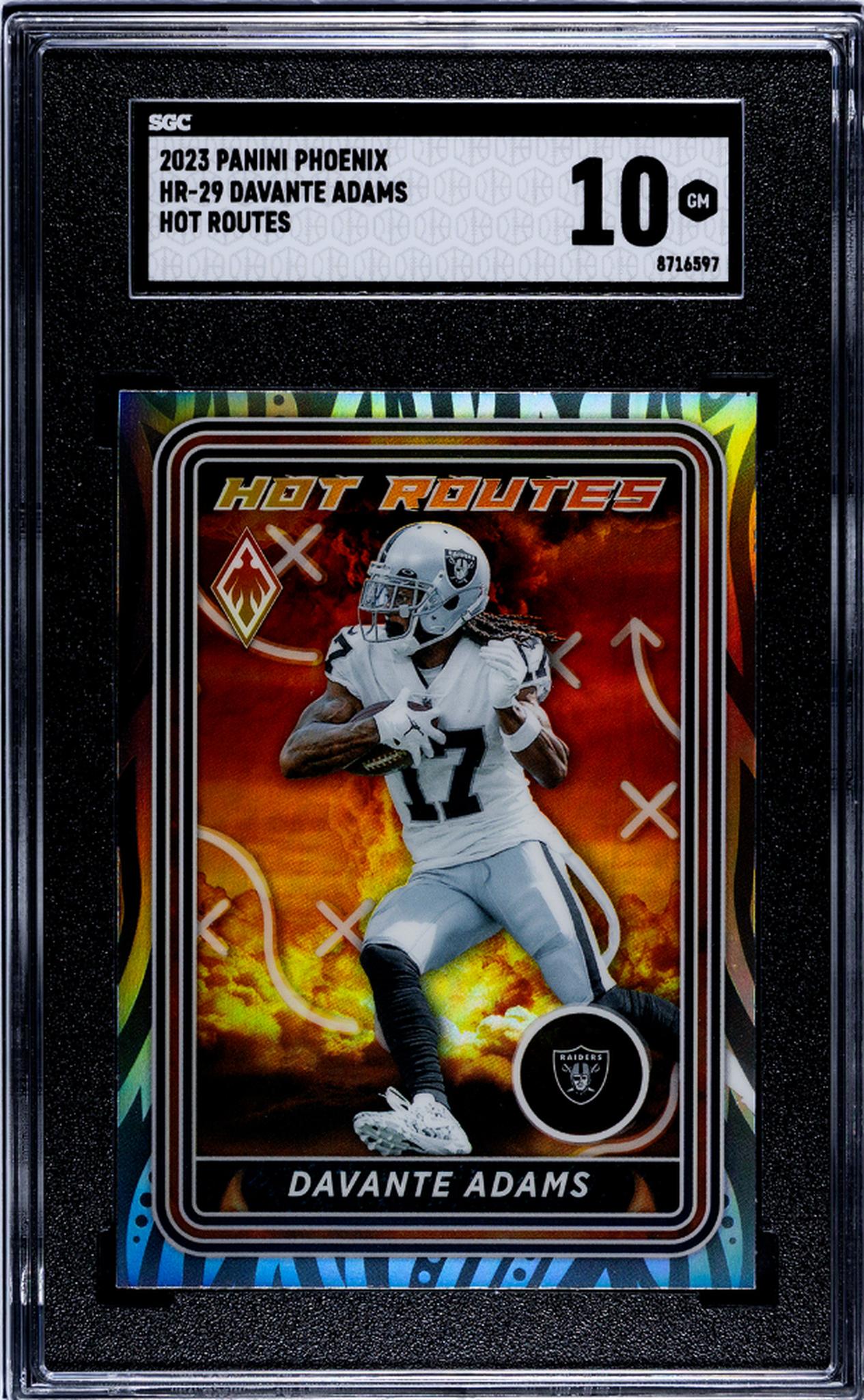 2023 Panini Phoenix #HR-29 Davante Adams Hot Routes SGC 10