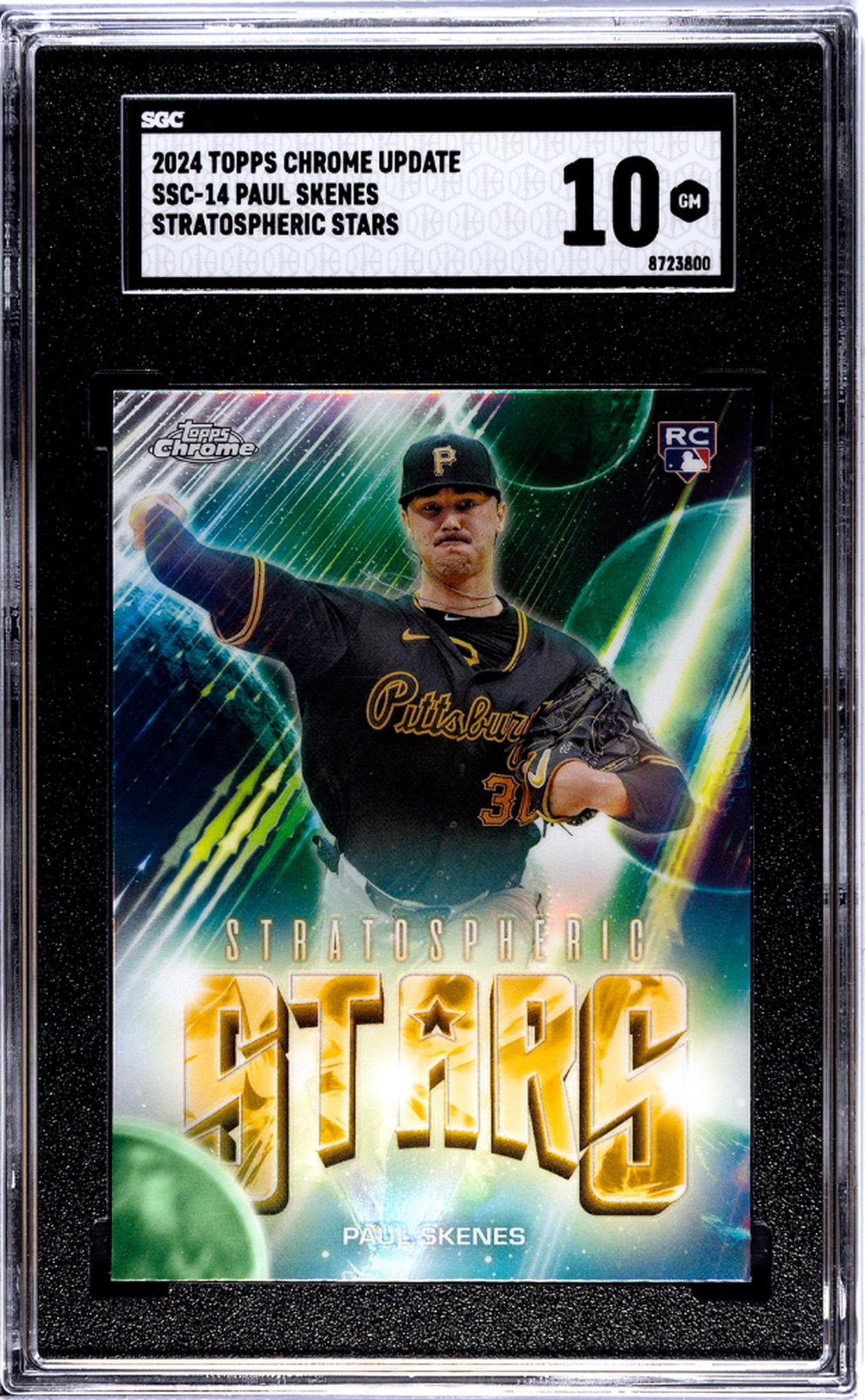 2024 Topps Chrome Update Stratospheric Stars Paul Skenes #SSC-14 RC SGC 10