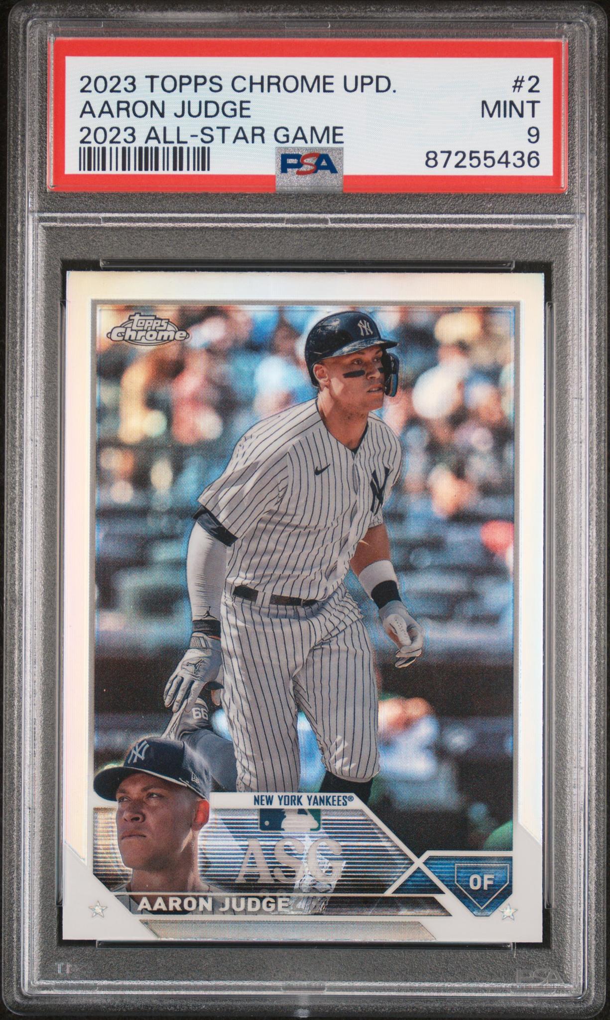 2023 Topps Chrome Update All-Star Game Aaron Judge #ASGC-2 PSA 9
