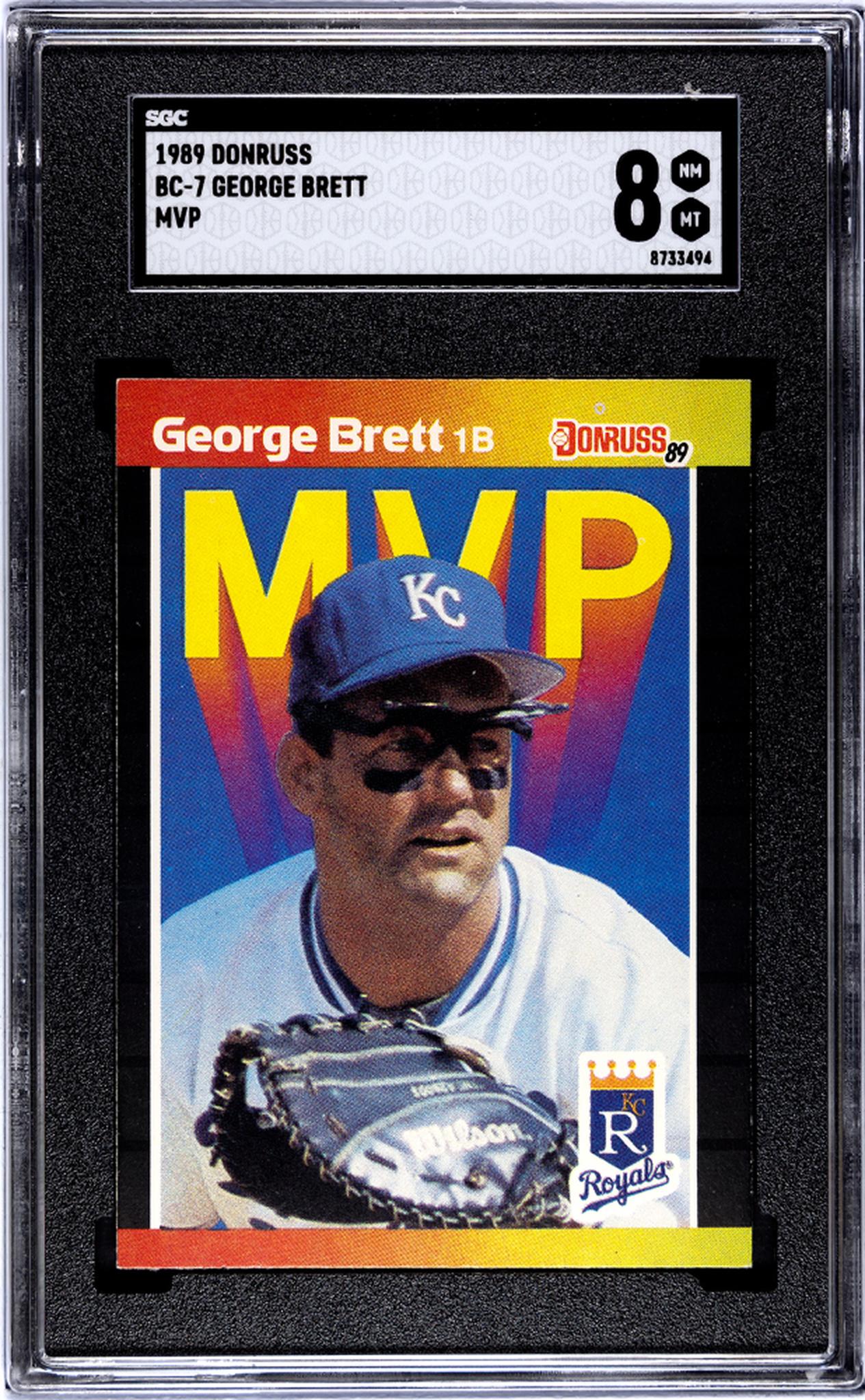 1989 Donruss #BC-7 George Brett MVP SGC 8