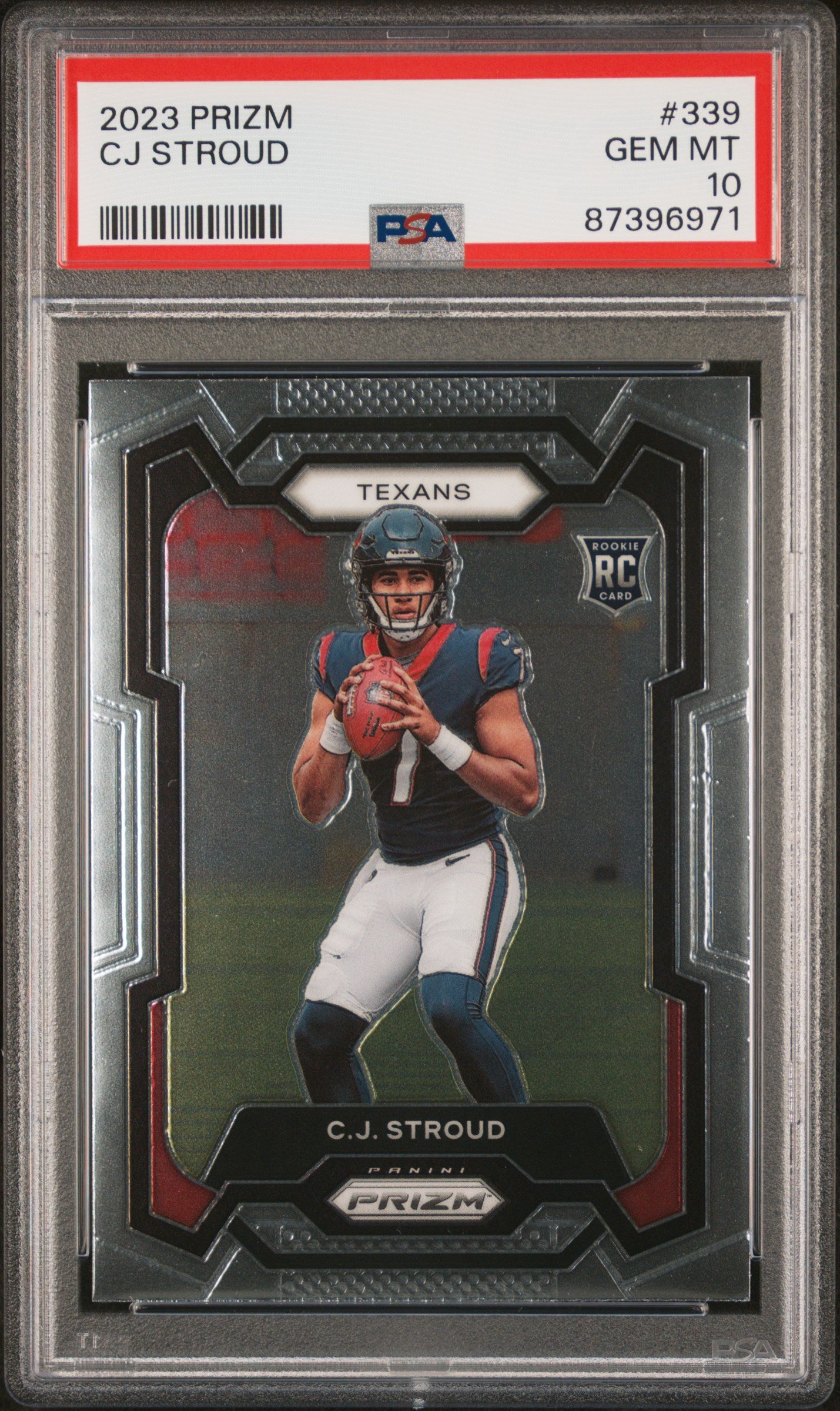 2023 Panini Prizm C.J. Stroud #339 RC PSA 10