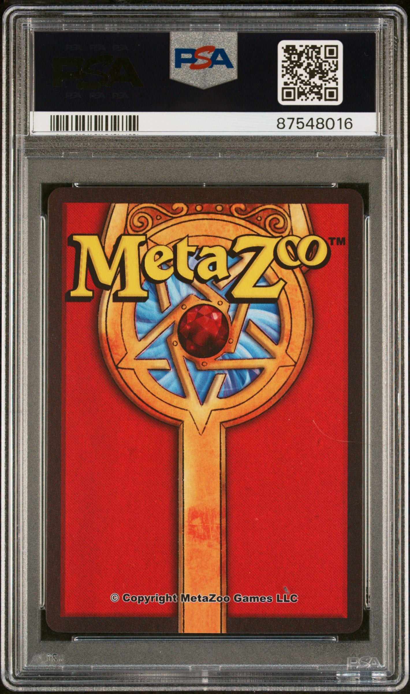 2022 Metazoo Ufo Playtester Mini T-Rex-Holo #14 PSA 10