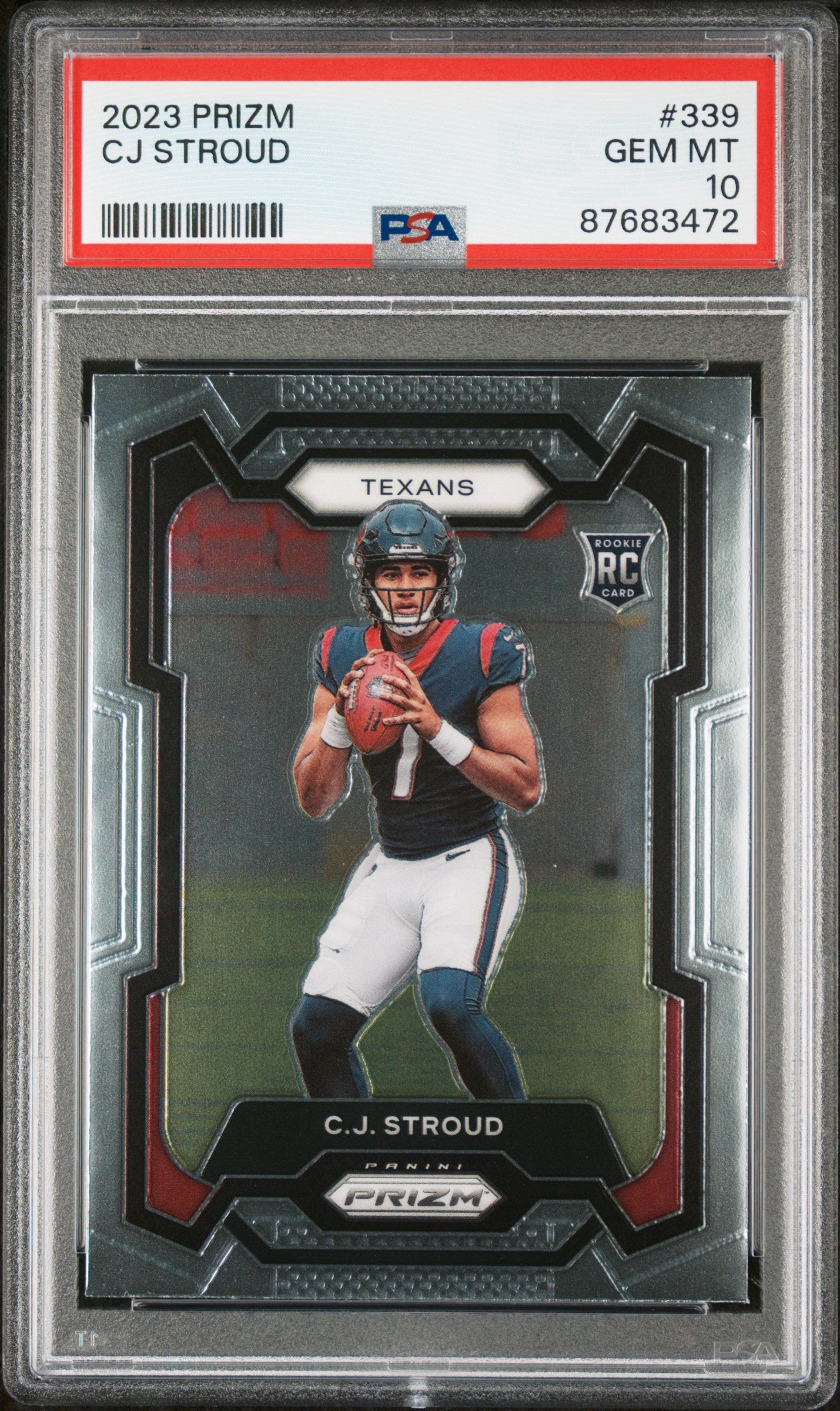 2023 Panini Prizm C.J. Stroud #339 RC PSA 10