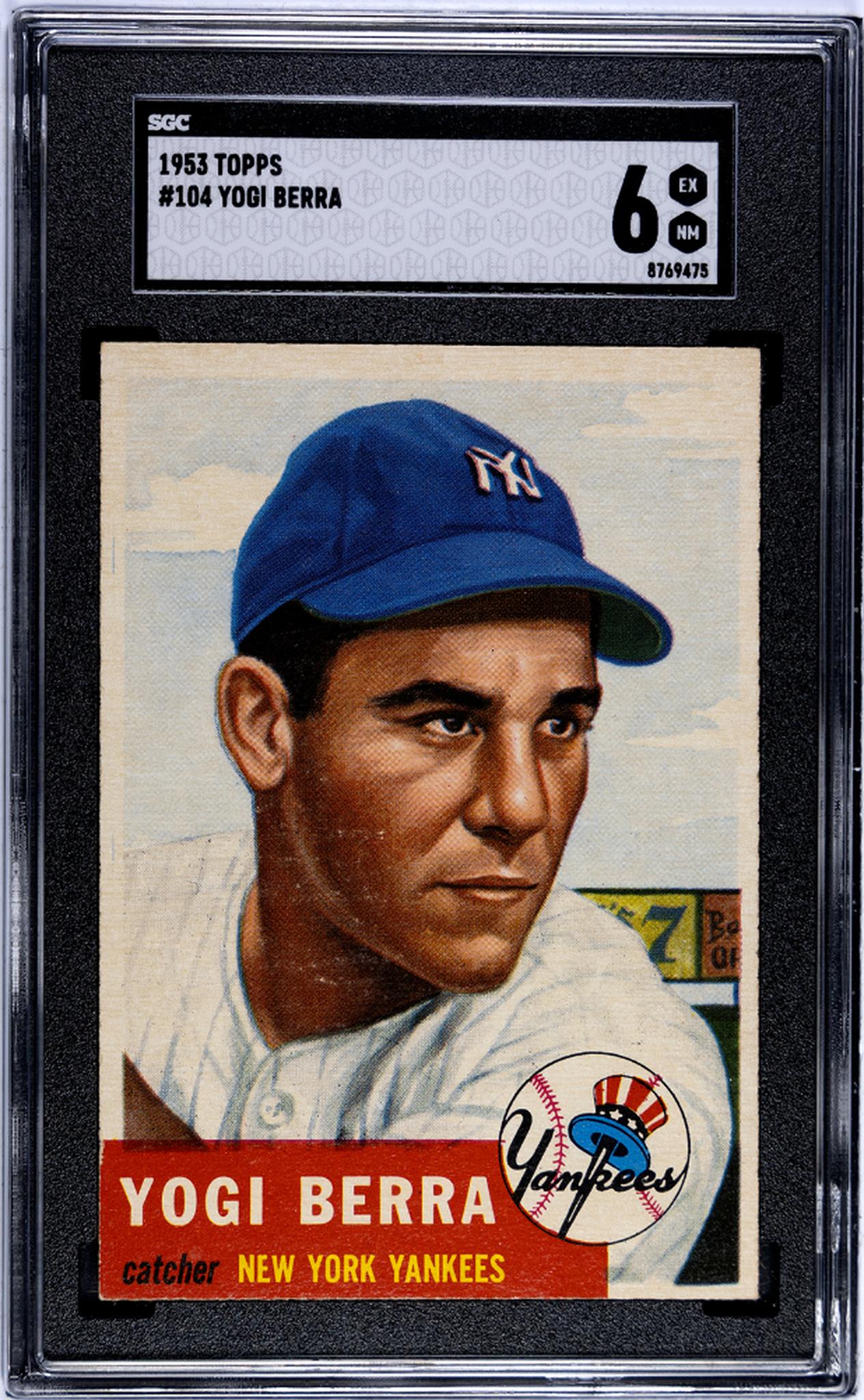 1953 Topps #104 Yogi Berra SGC 6