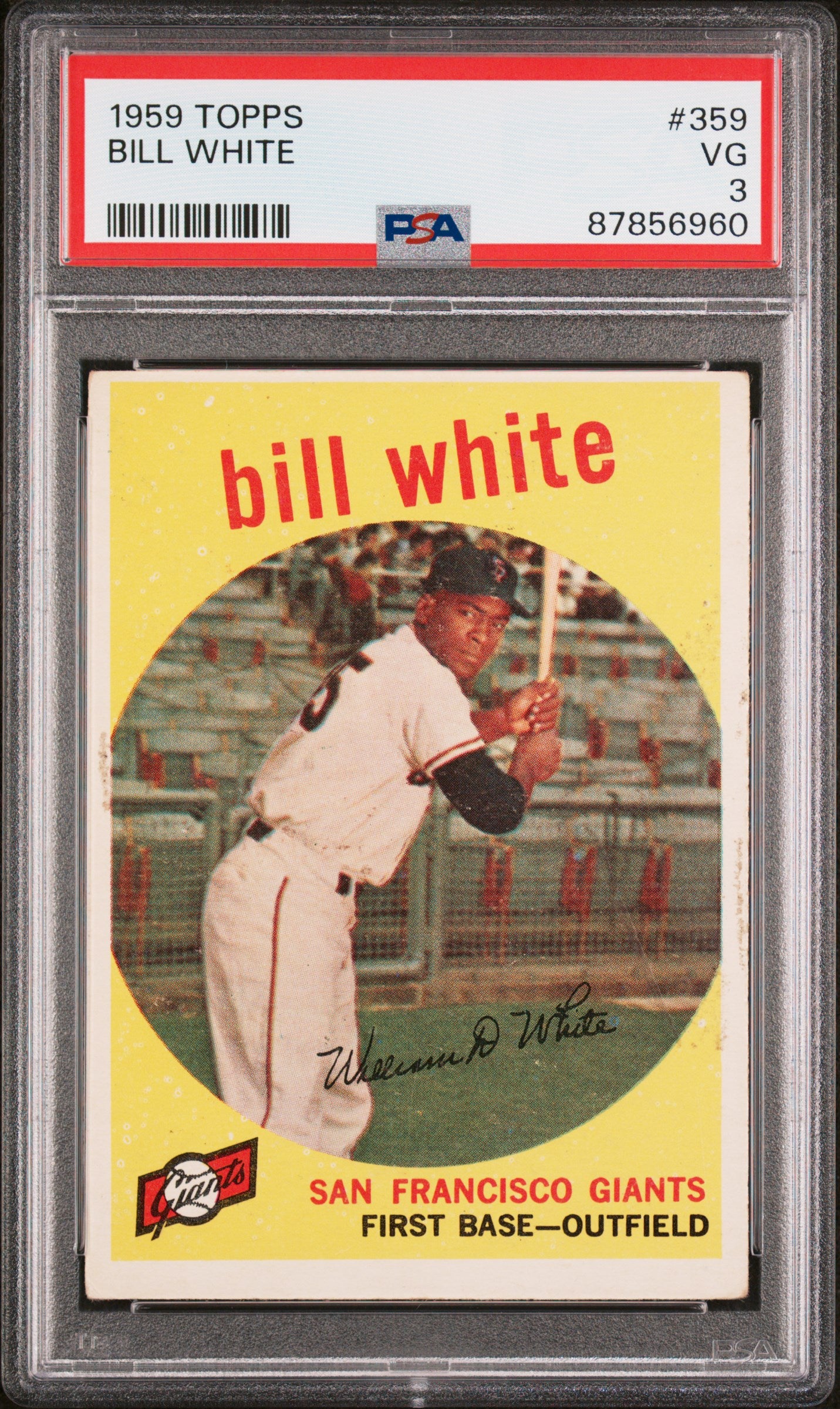 1959 Topps Bill White #359 PSA 3