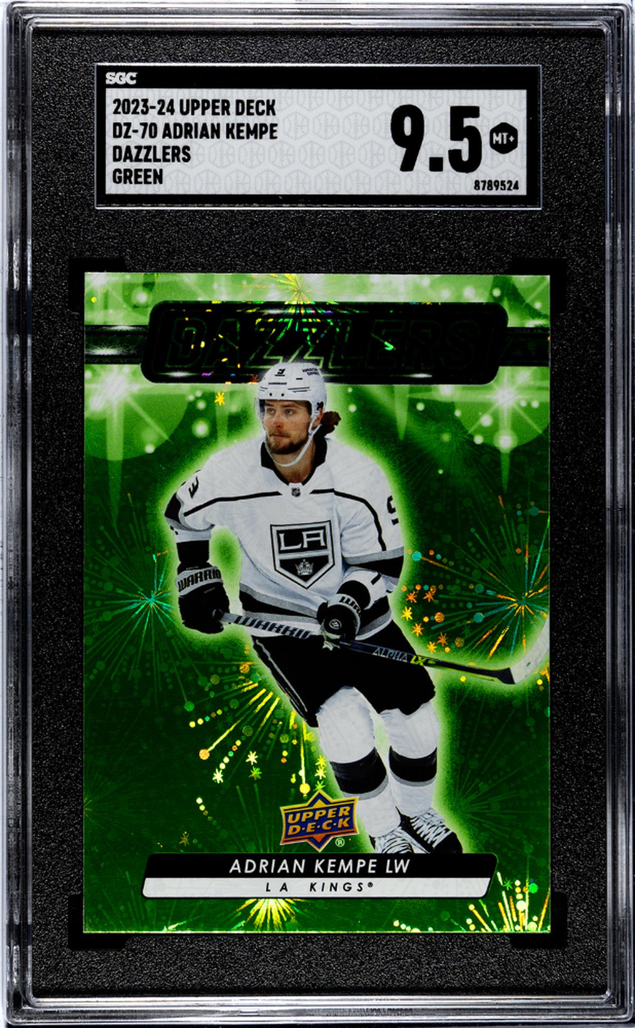 2023-24 Upper Deck #DZ-70 Adrian Kempe Dazzlers Green SGC 9.5