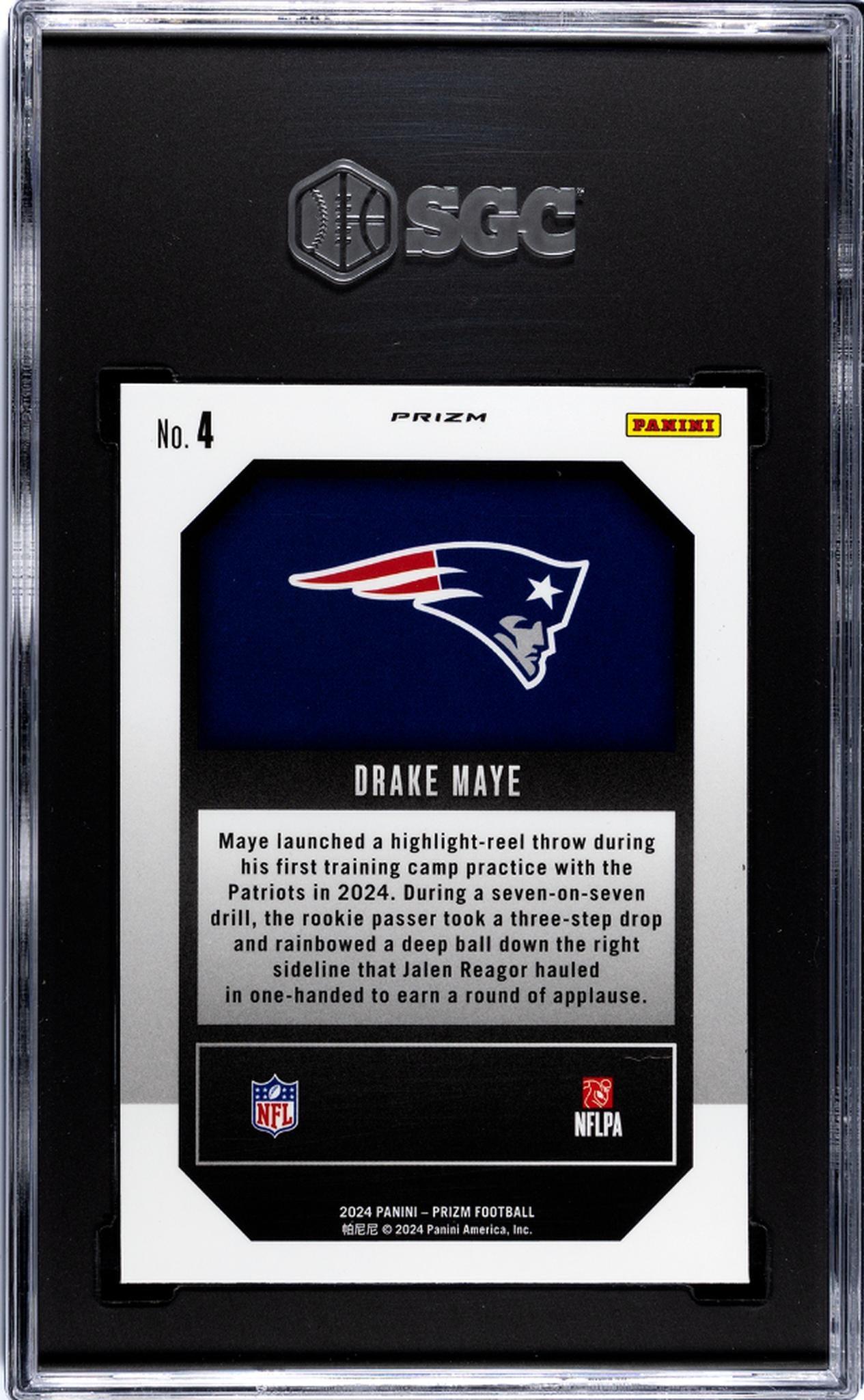2024 Prizm #4 Drake Maye Emergent SGC 9